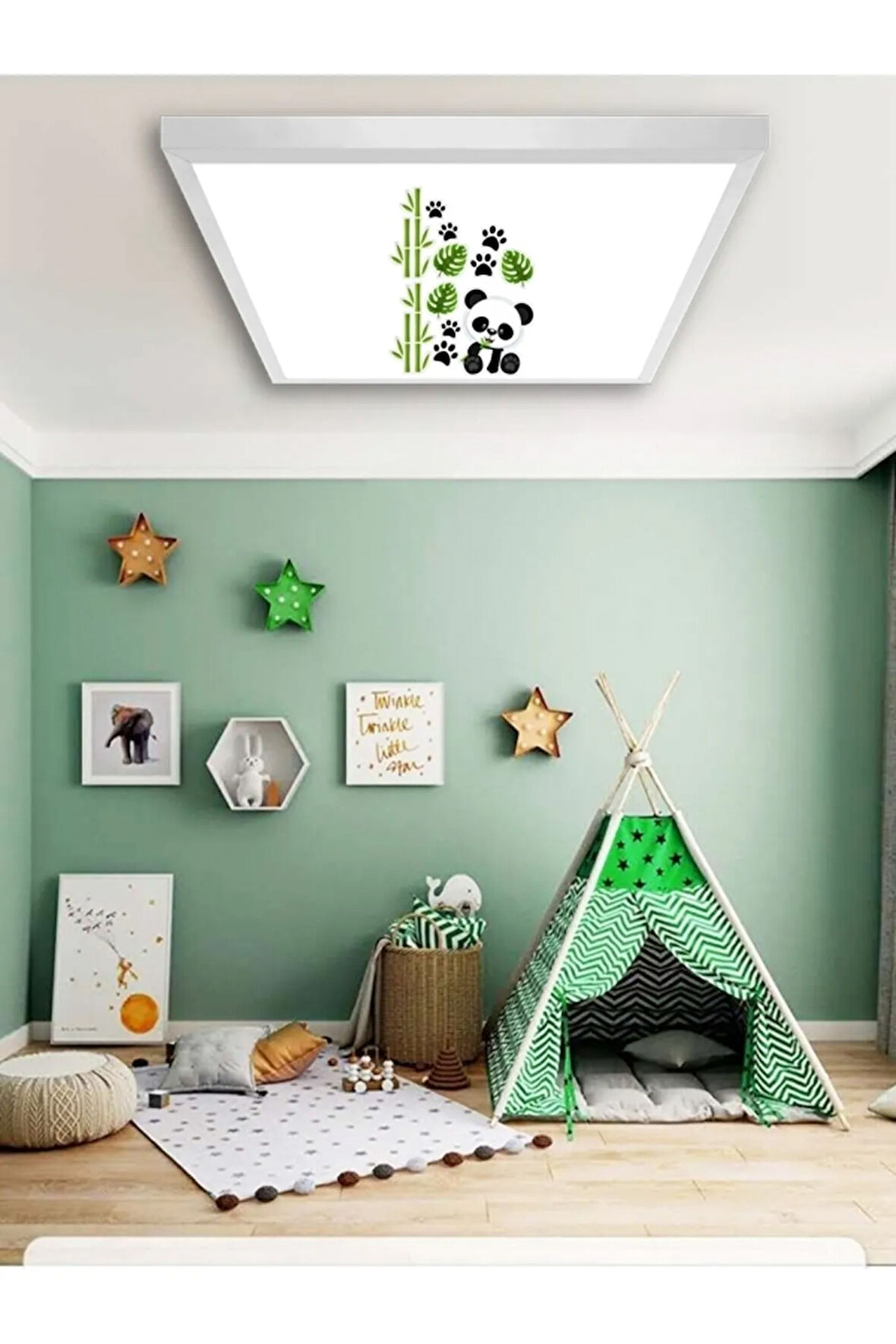 Genç Odası Avize-60cmx60cm-54watt-led-6500 Kelvin (beyaz)-salon Avize Modelleri -tekli Avize