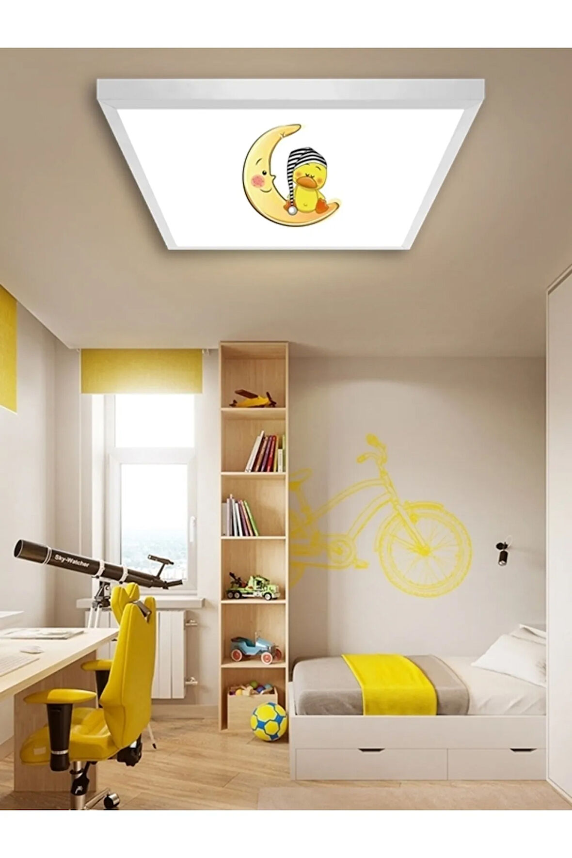 Genç Odası Avize-60cmx60cm-54watt-led-6500 Kelvin (beyaz)-genç Odası Avize Modelleri-çocuk Avizeleri