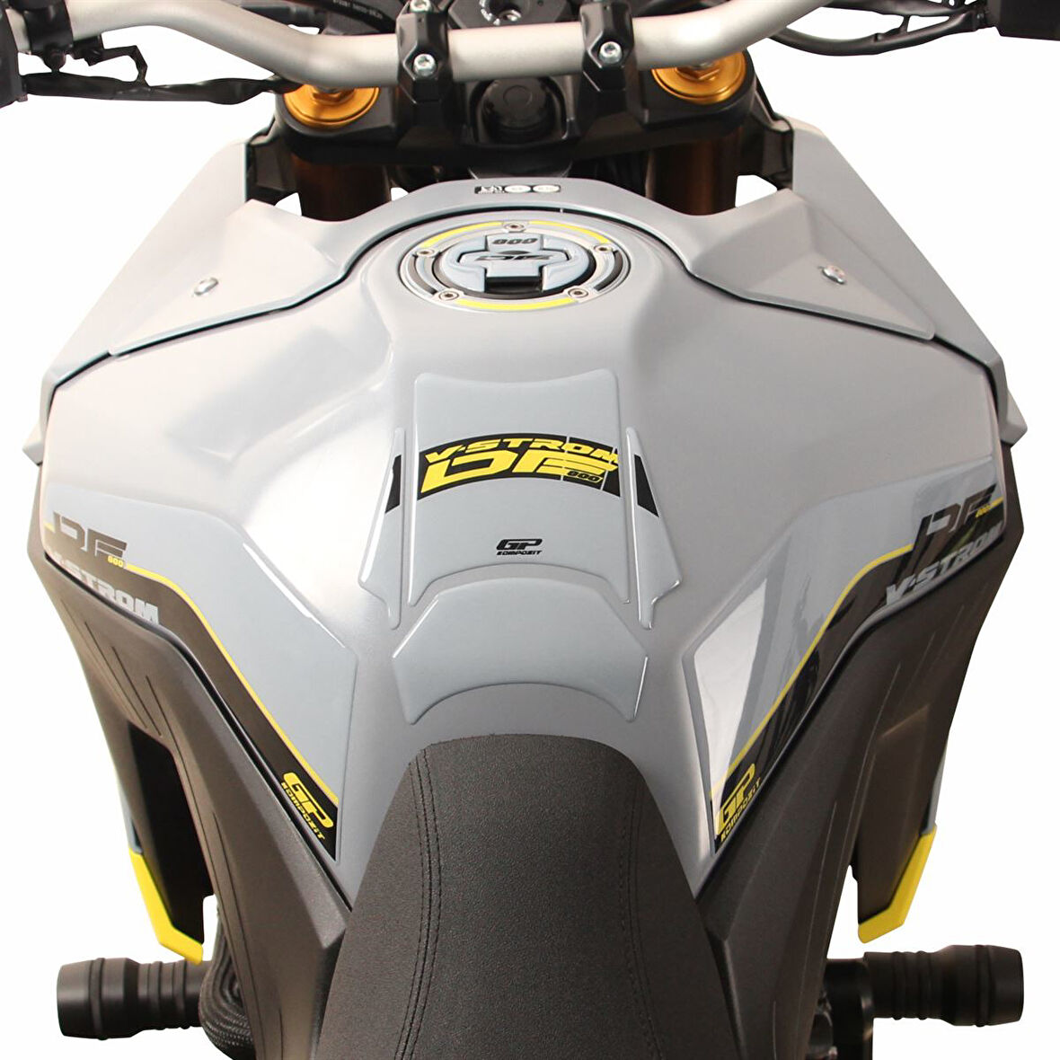 GP Kompozit Suzuki V-Strom 800 DE 2023-2024 Uyumlu Tank Pad Seti Gri