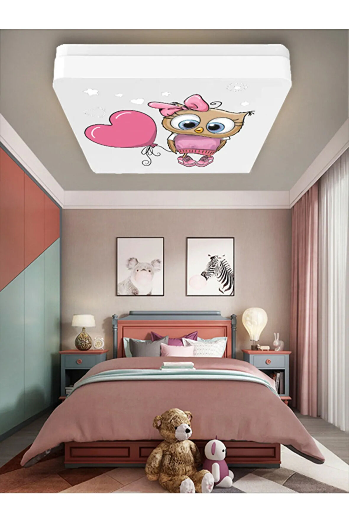 Lüks Çocuk Odası Avize 25watt-30cm X 30cm Lüks Led Aydınlatma, Bayankuş (yeni)