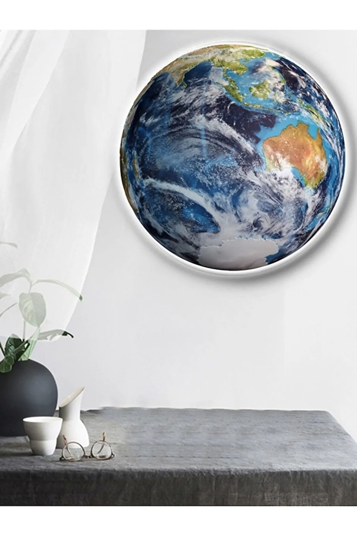 Led Aplik 30cm Çap Led 25wat, Duvar Ay Tablosu Moder Led Aplik Yenı Model Avıze