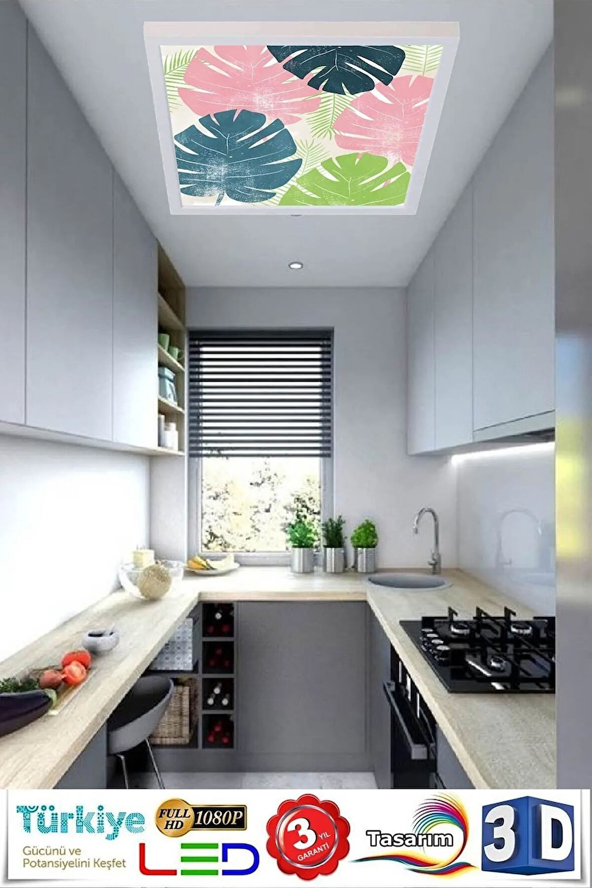 60cmx60cm-60watt -led Avize,pink Model Özel Tasarım Tavan Aydınlatma,modern Çerçeve