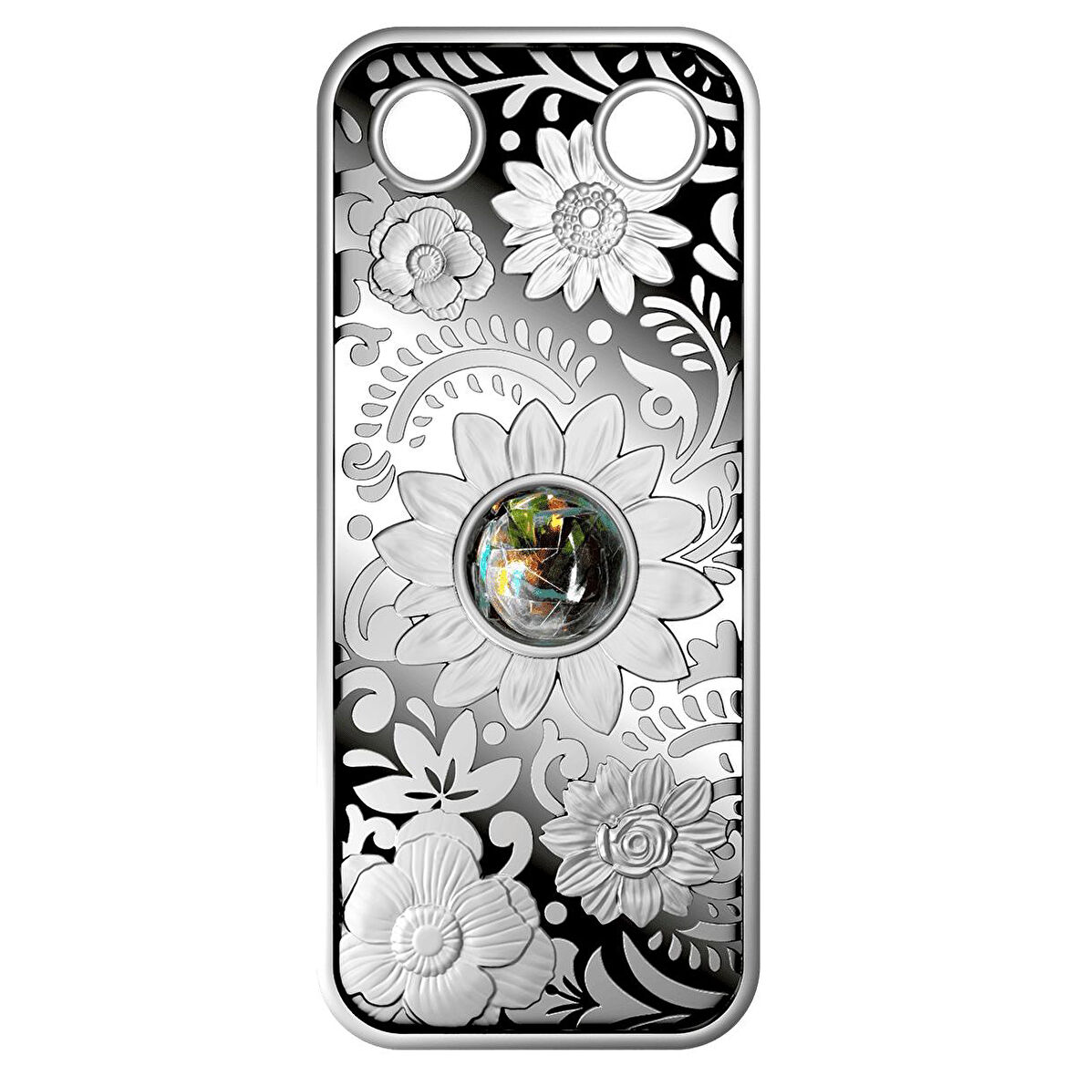 RimaGold RimaGold Çiçek Kolye Gümüş Sikke Coin