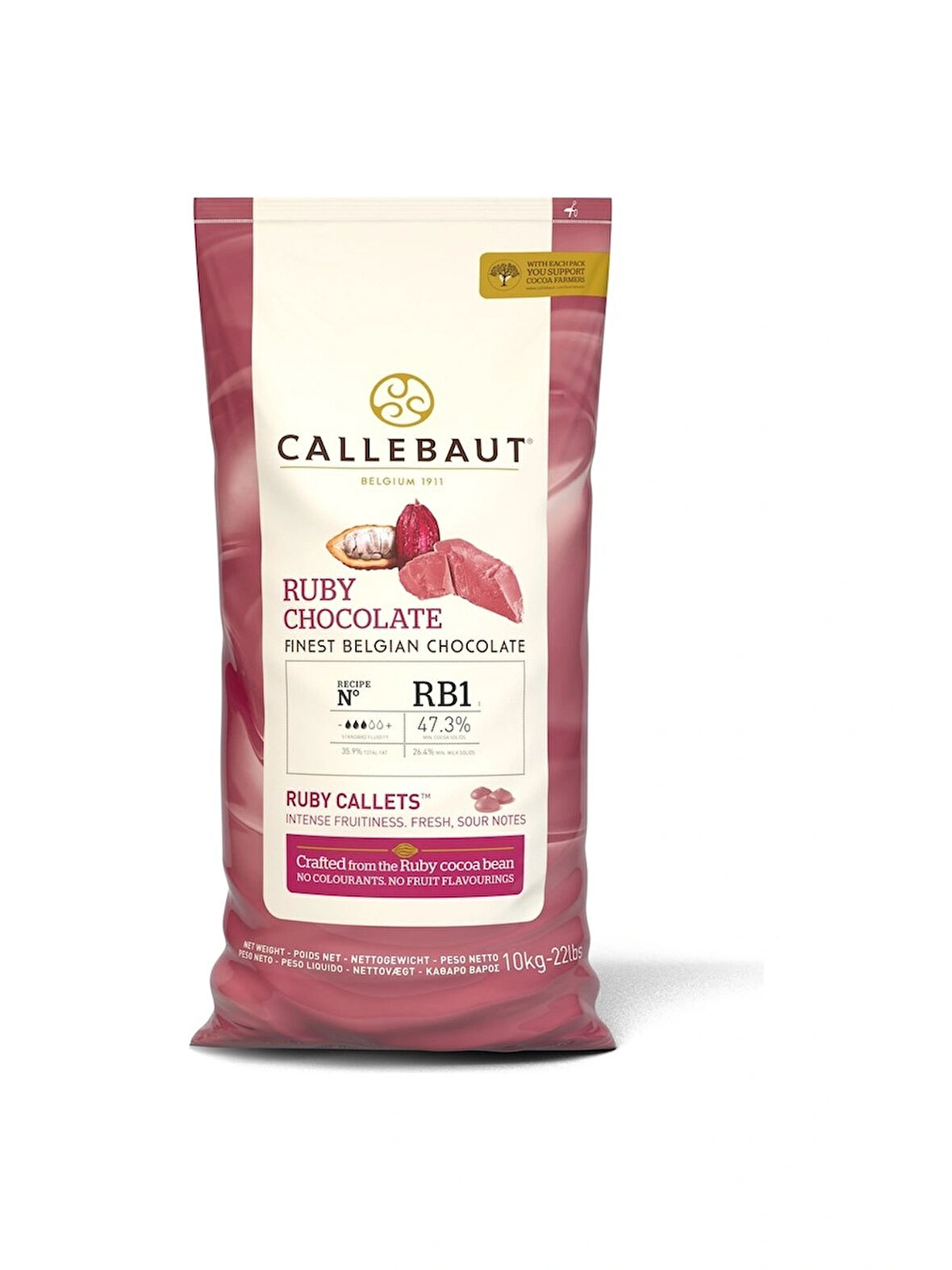 Callebaut Ruby Drop Çikolata 10 Kg