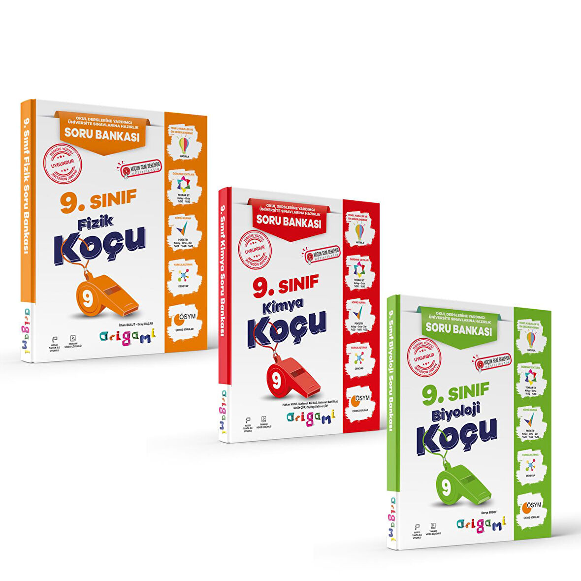 Tammat 9. Sınıf Fizik Kimya ve Biyoloji Soru Bankası Seti 3 Kitap