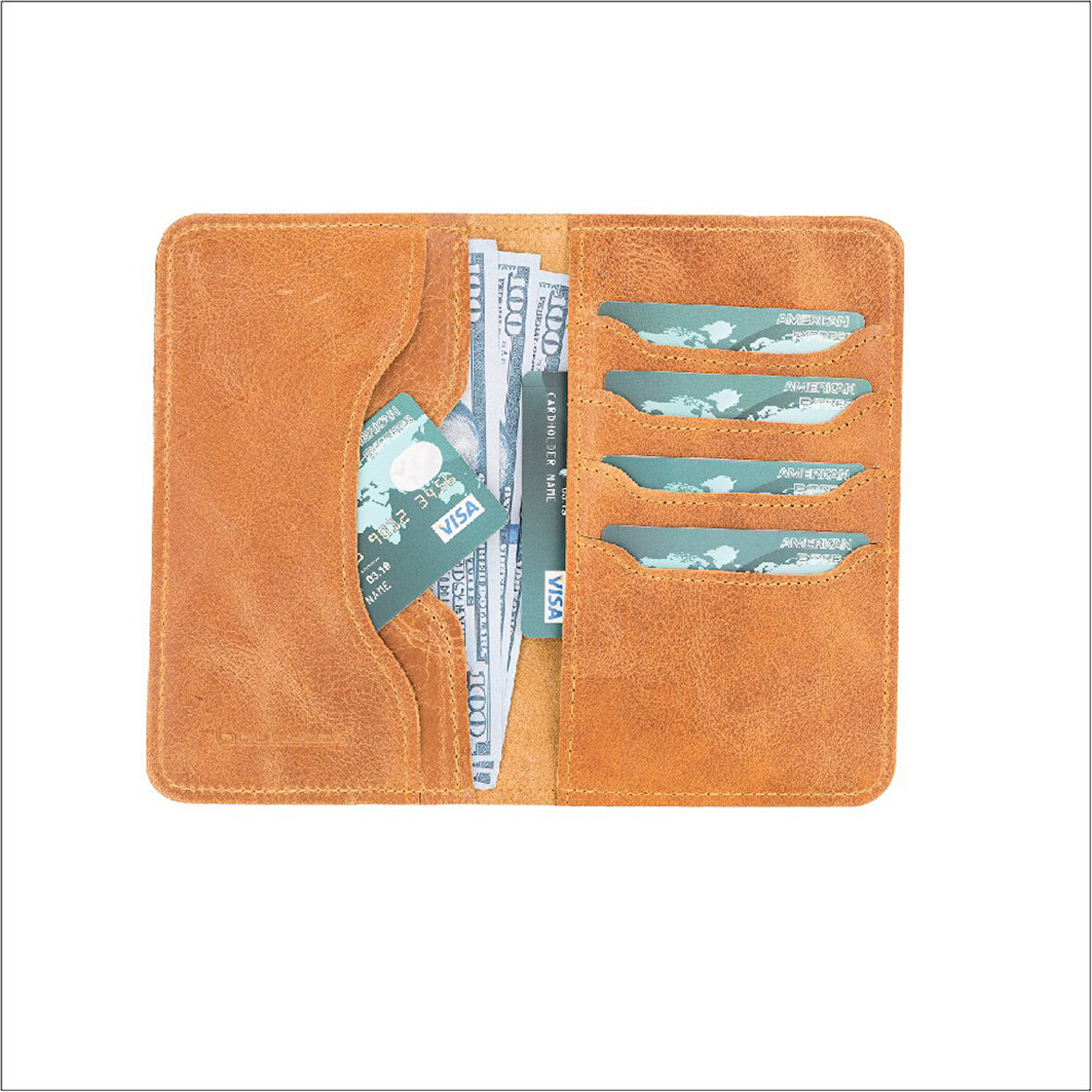 Deri Cüzdan Pasaport PH03 RO2 Taba