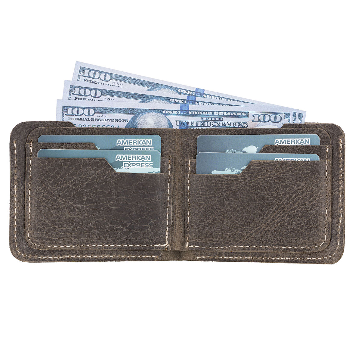 Deri Erkek Cüzdanı RO6 Kahve