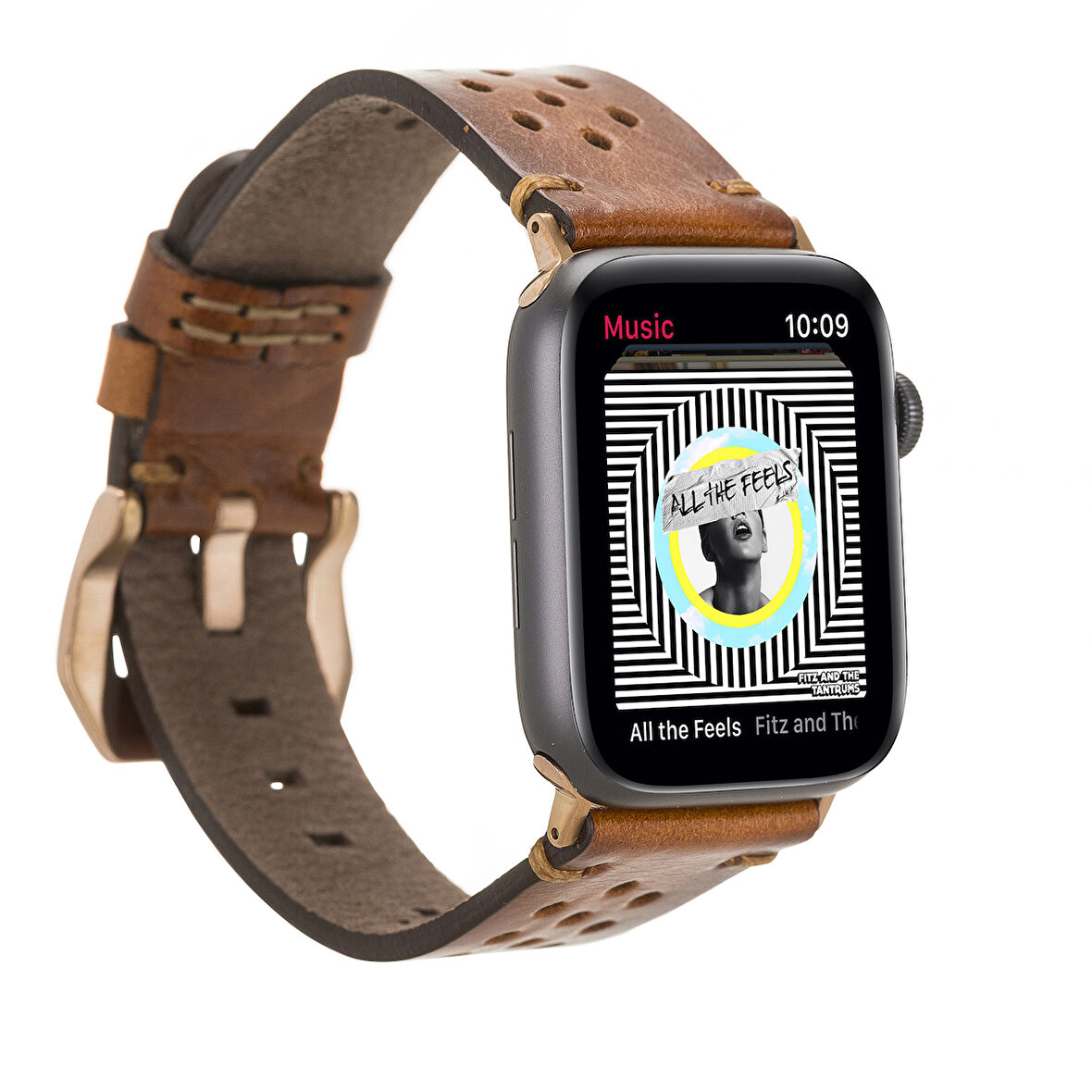 Apple Watch Uyumlu Deri Kordon Vigo 42-44-45mm RST2EF