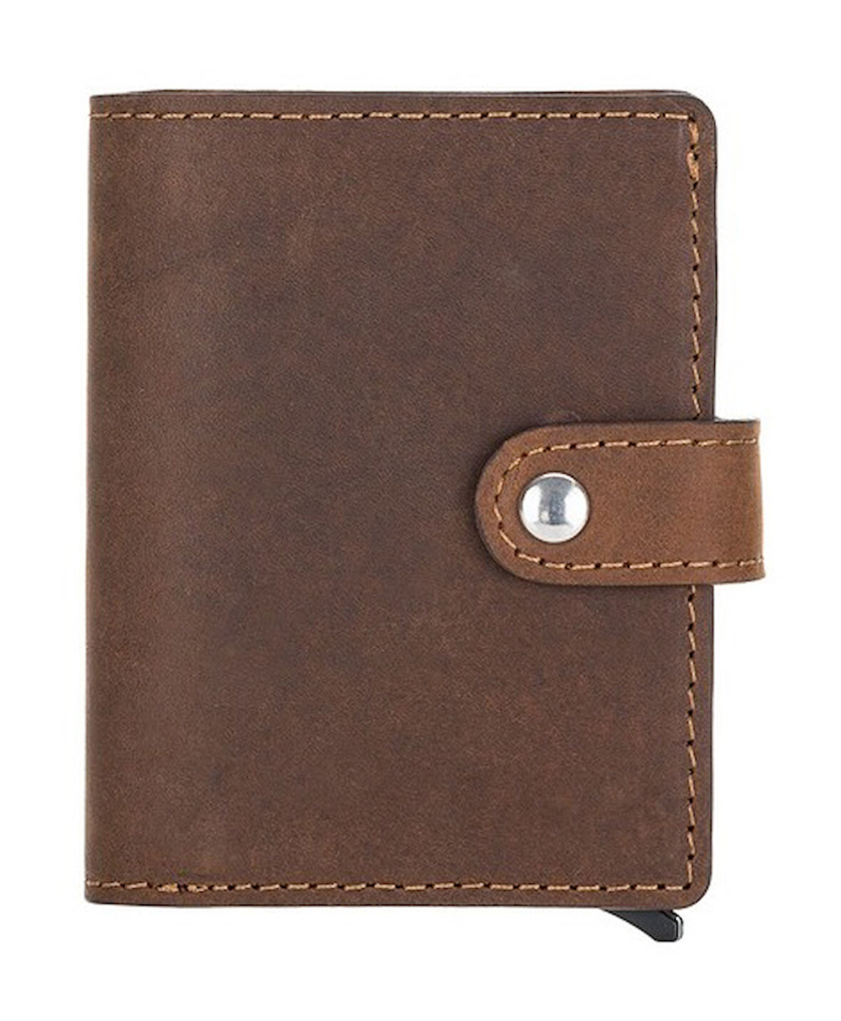 Palermo Deri Cüzdan Kartlık Mekanizmalı G2 Kahve