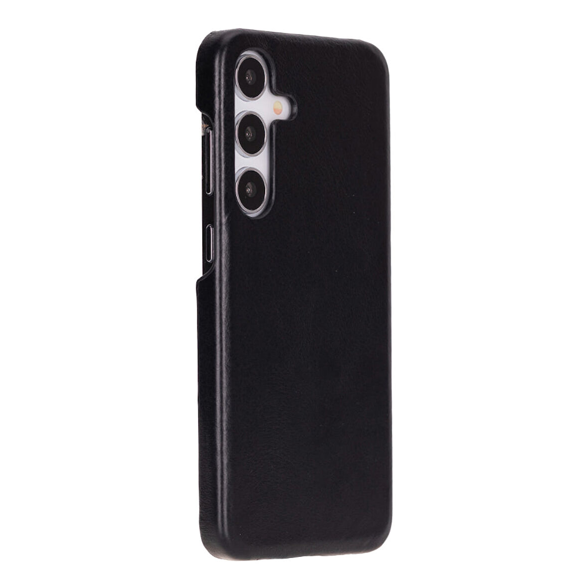 Samsung Galaxy S25 Plus Uyumlu, Hakiki Deri, El Yapımı Arka Kapak, Kömür Siyah