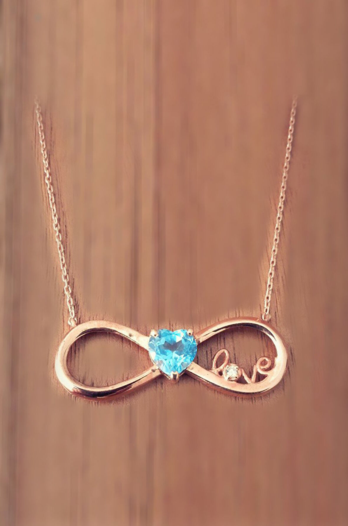 925 Ayar Sonsuz Aşk Pırlanta Kolye (GPK0041)