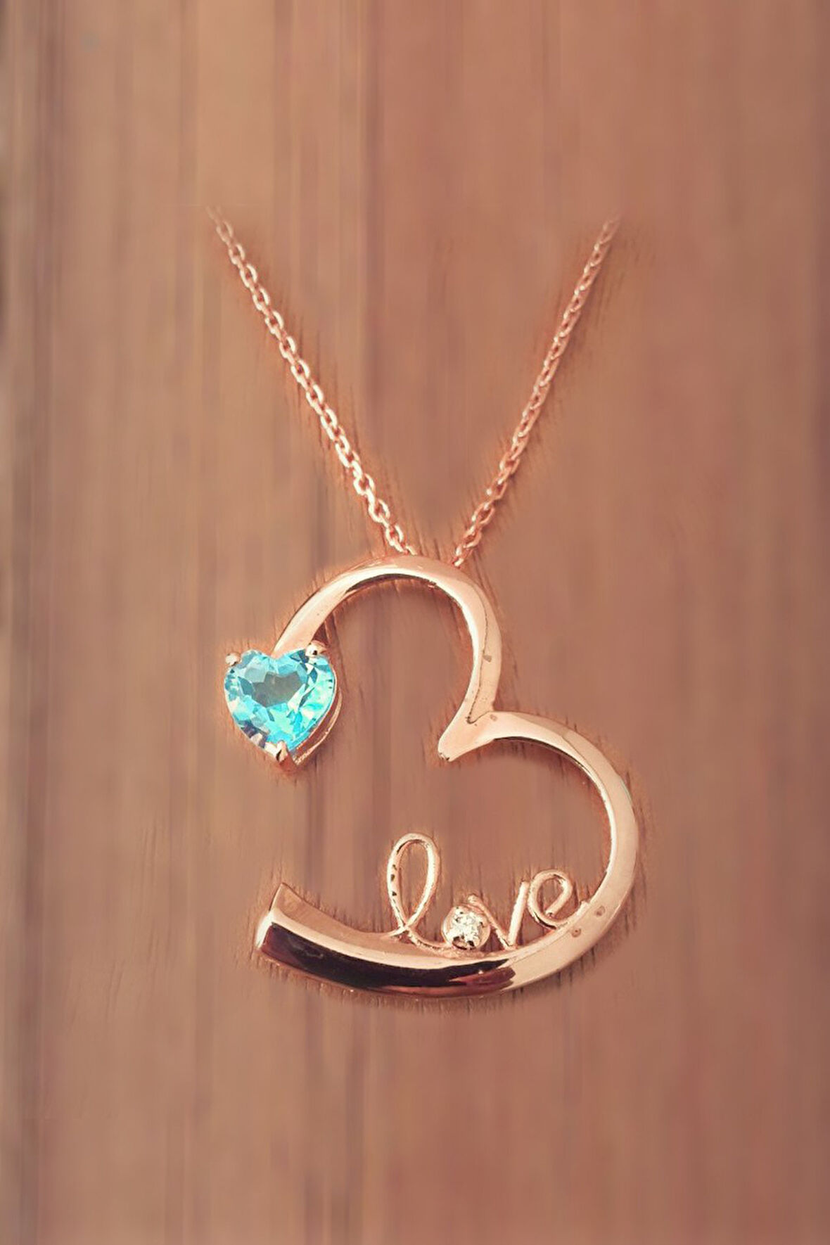 925 Ayar Sonsuz Aşk Pırlanta Kolye (GPK0043)