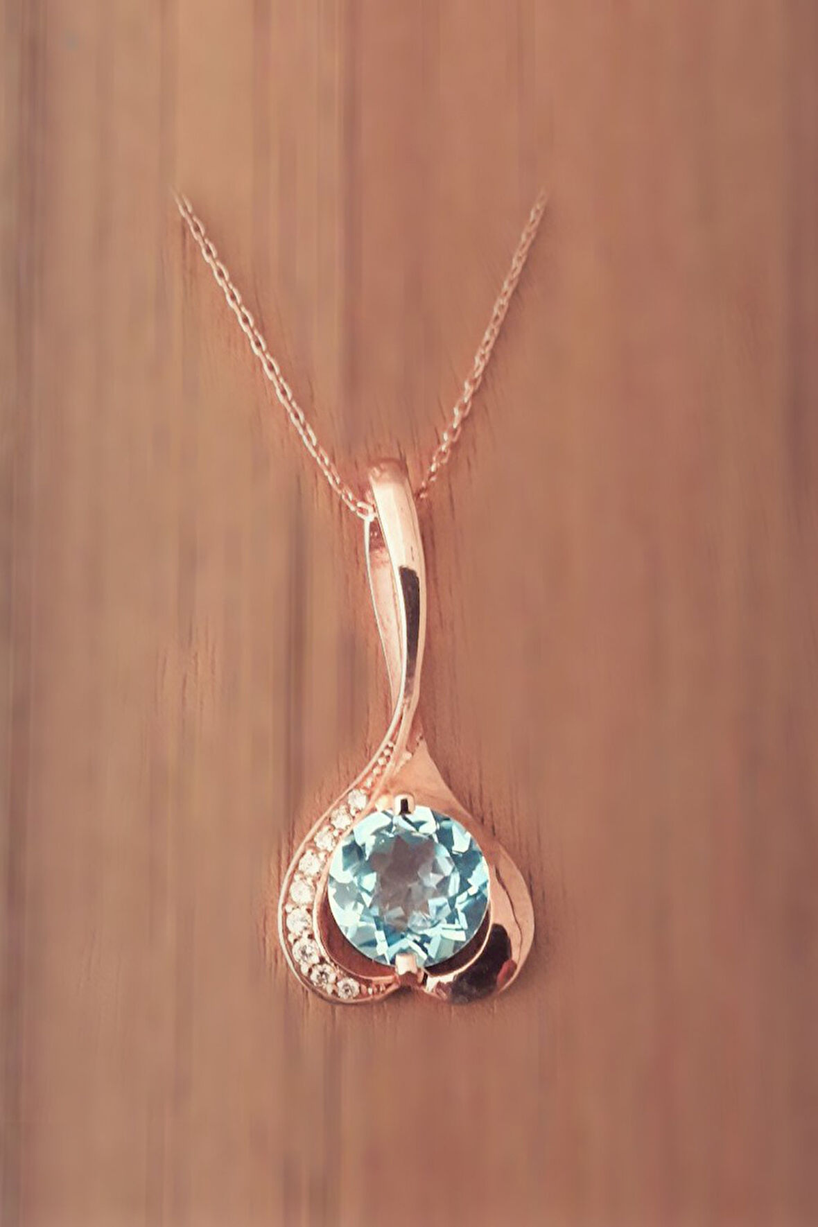 925 Ayar Pırlanta Aşk Kolyesi (GPK0049)