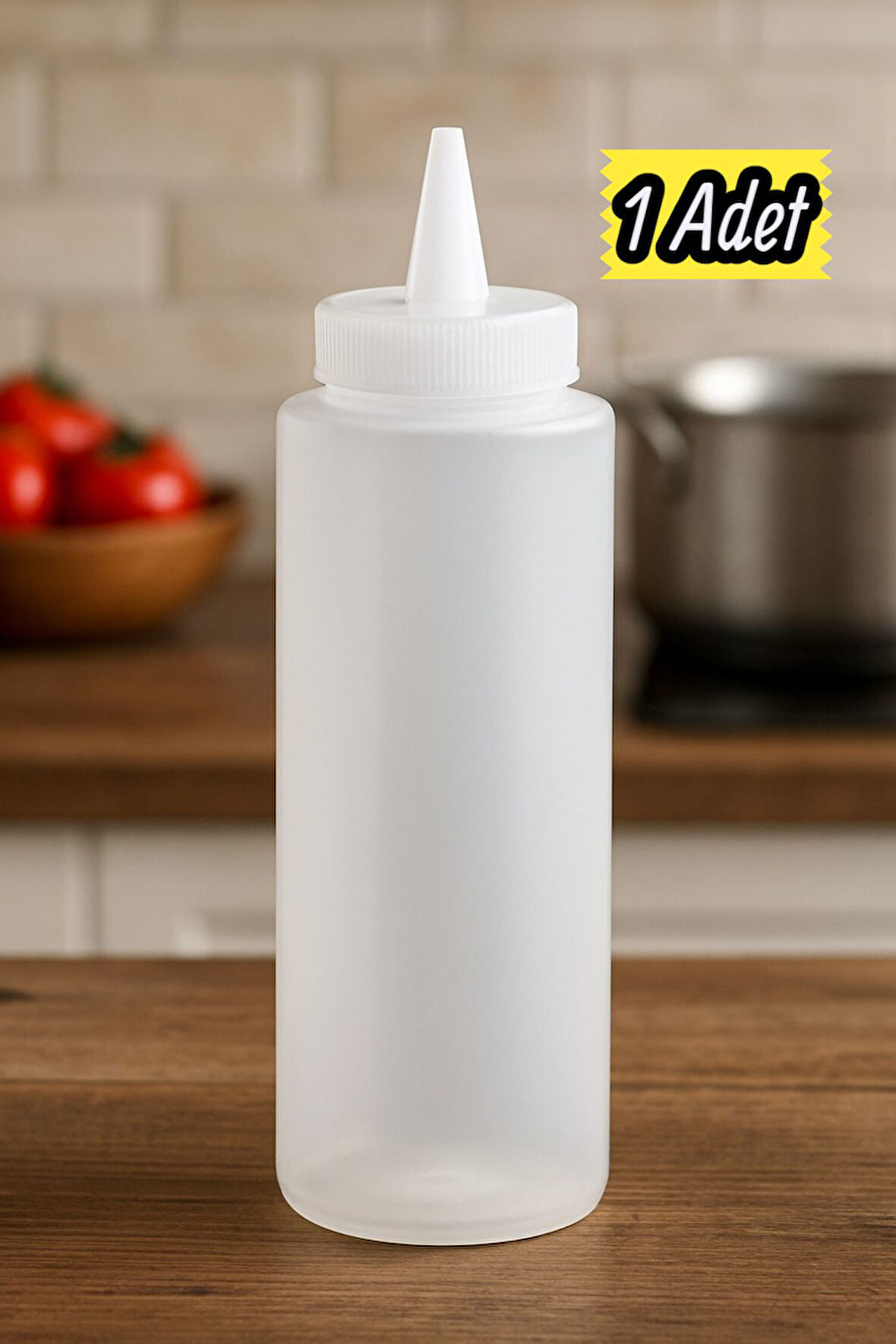 1 Adet - 500 ML. FİŞEK SOSLUK YAĞDANLIK BEYAZ KETÇAP MAYONEZ SIKMA ŞİŞE SOS VE YAĞ DAĞITICILARI