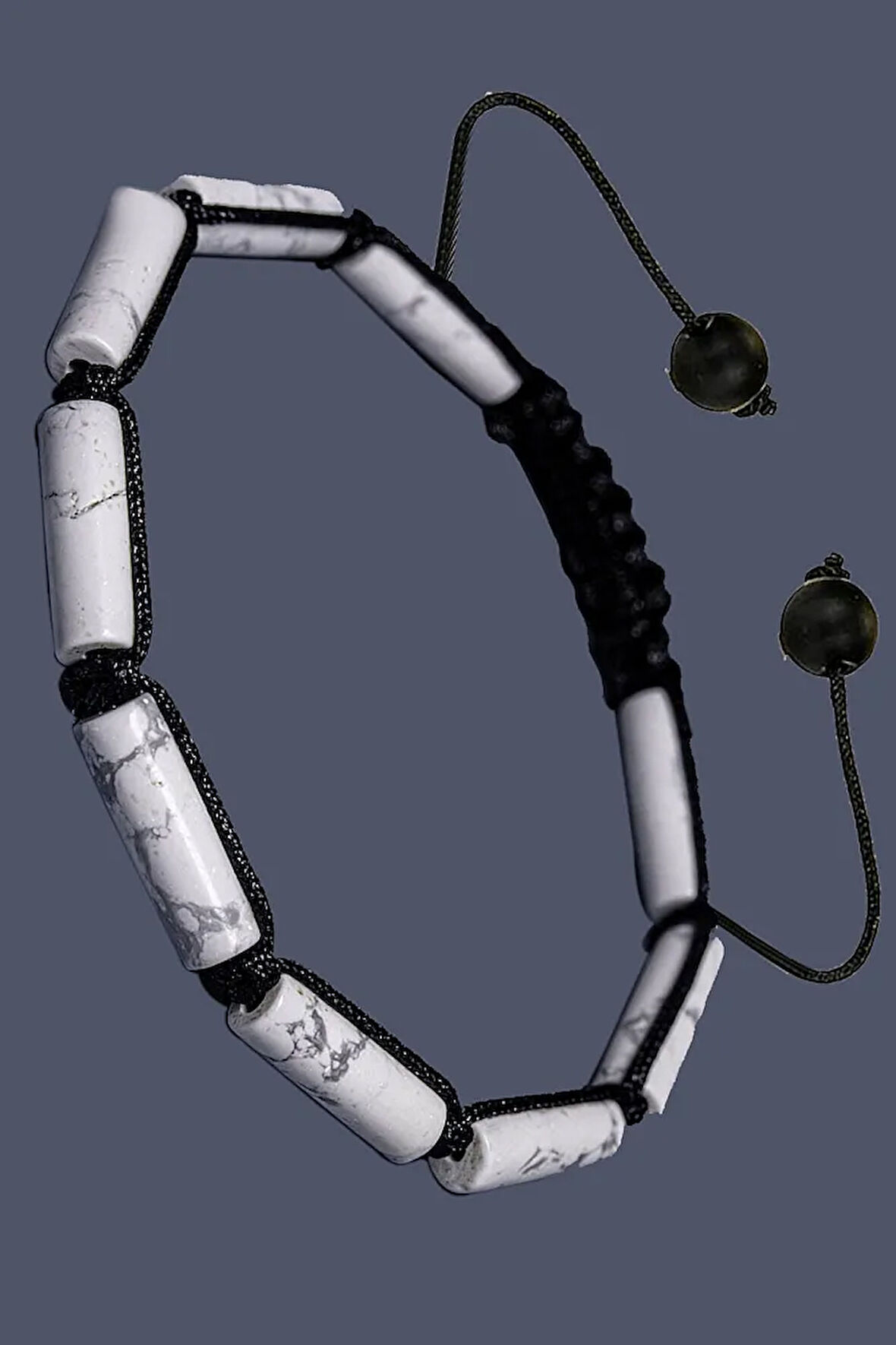 Sertifikalı Silindir Kesim Havlit Taşı Doğal Taş Bileklik