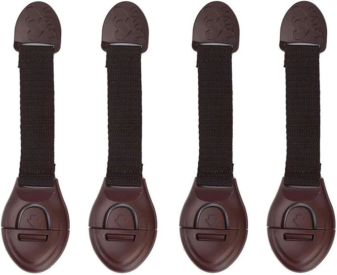 Microcase Plastik Kendinden Yapışkanlı Bebek Eşya Pencere Dolap Kapı Çekmece Kilidi - AL4542  4 Adet