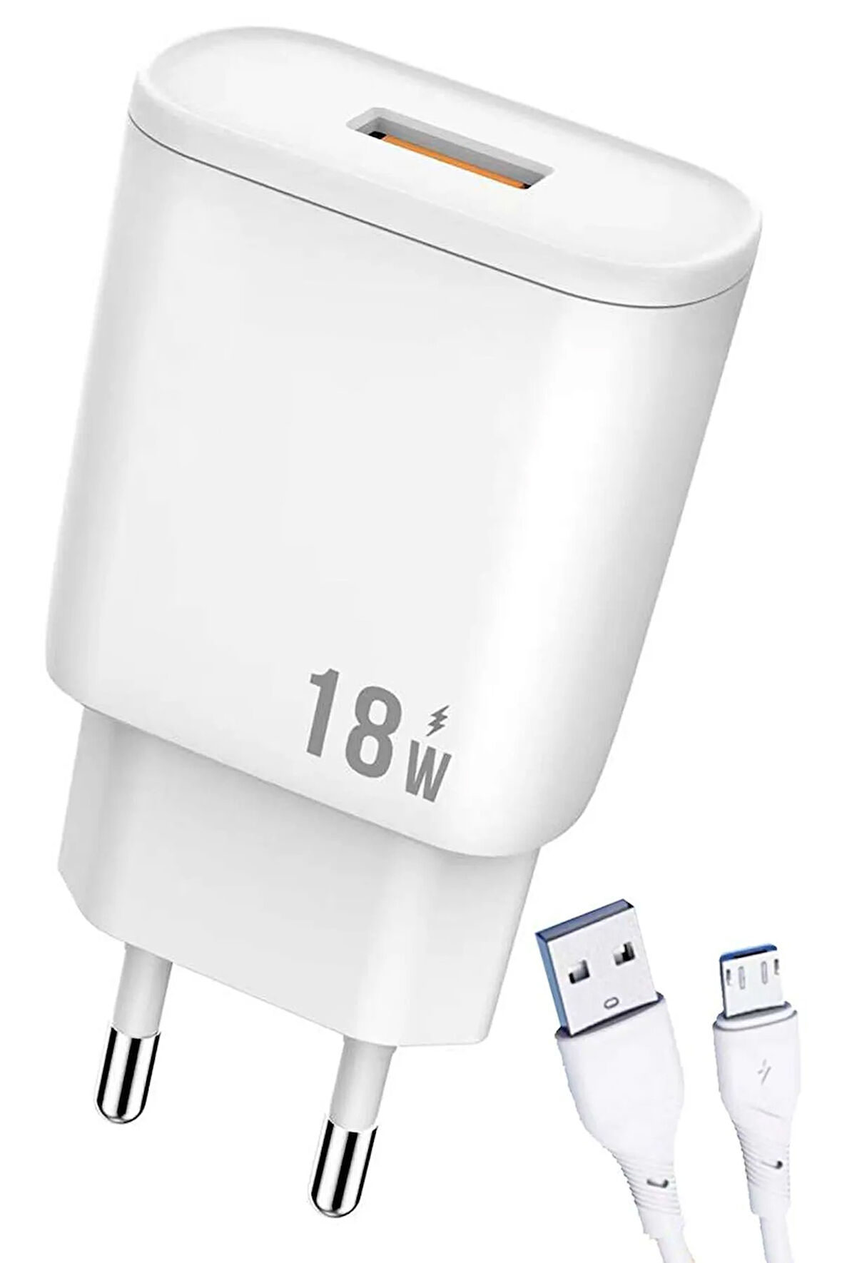 Vestel Venus V3 5580 5020 5040 5570 V4 V5 V6 Şarj Aleti Micro USB 18W 3.0A Hızlı Şarj