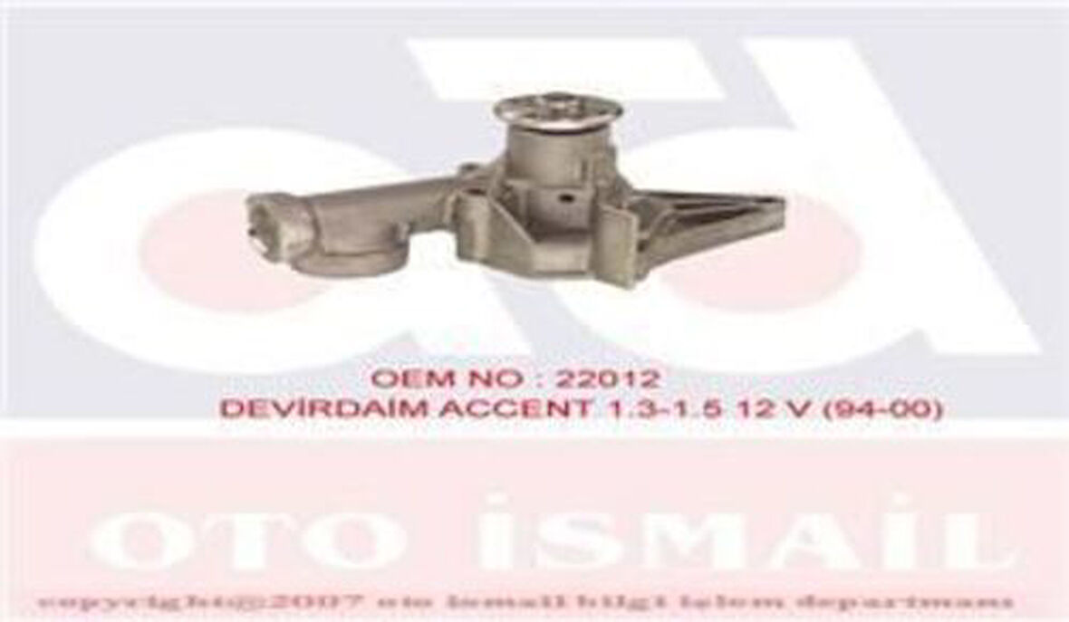 Graf PA697 Devirdaim Accent I-II-Excel-Getz-Colt III-Lancer III-IV-Mırage 91-95 1.3-1.5 12V 2510022012