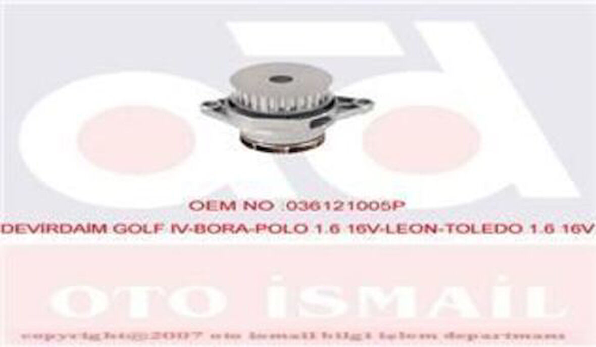 Graf PA765 Devirdaim Golf IV-Bora-Polo 1.6 16V-Leon-Toledo 1.6 16V 036121005P