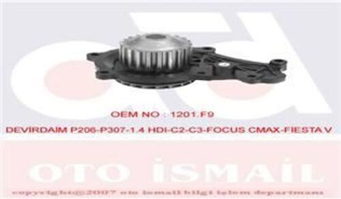 Graf PA859 Devirdaim 206-307-C2-C3-Bipper-Nemo-Fiesta V-Fusion-Partner Tepee-Berlingo 1.4 HDI DV4 F6J 2S6Q8591Bs 1201.G8