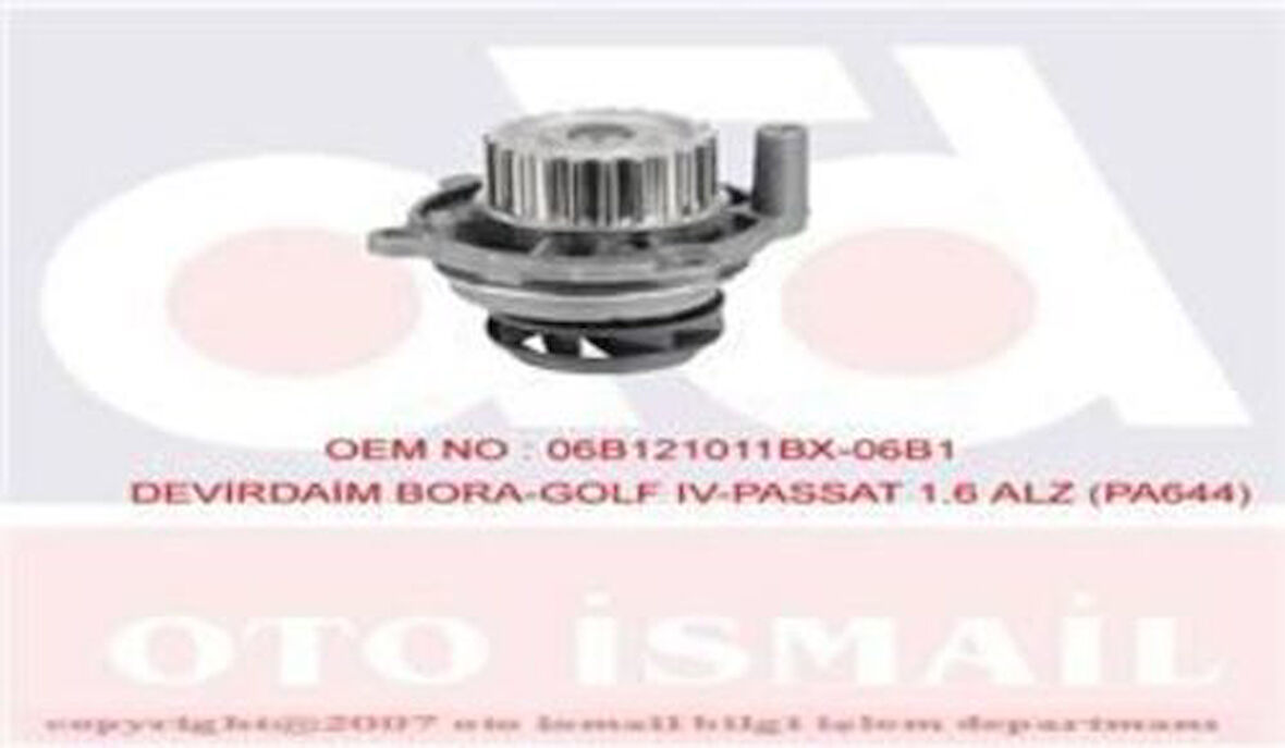 Graf PA904 Devirdaim Golf IV 5-Bora-Jetta-Passat-A3-Octavia-Leon 1.6 1998-2010 Benzinli Akl-Bfq-Bse-Alz 06B121011BX
