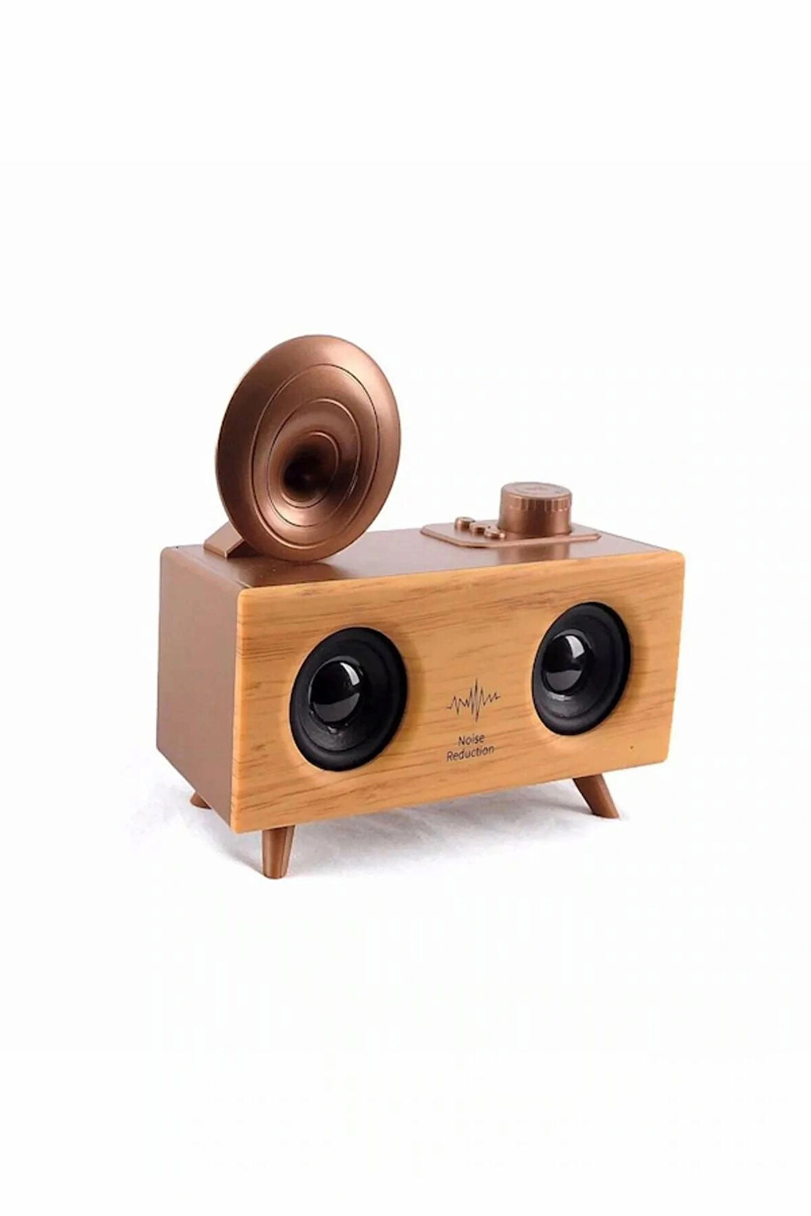 Antika Klasik Ahşap Bluetooth Hoparlör Fm Radyo Gramofon B6