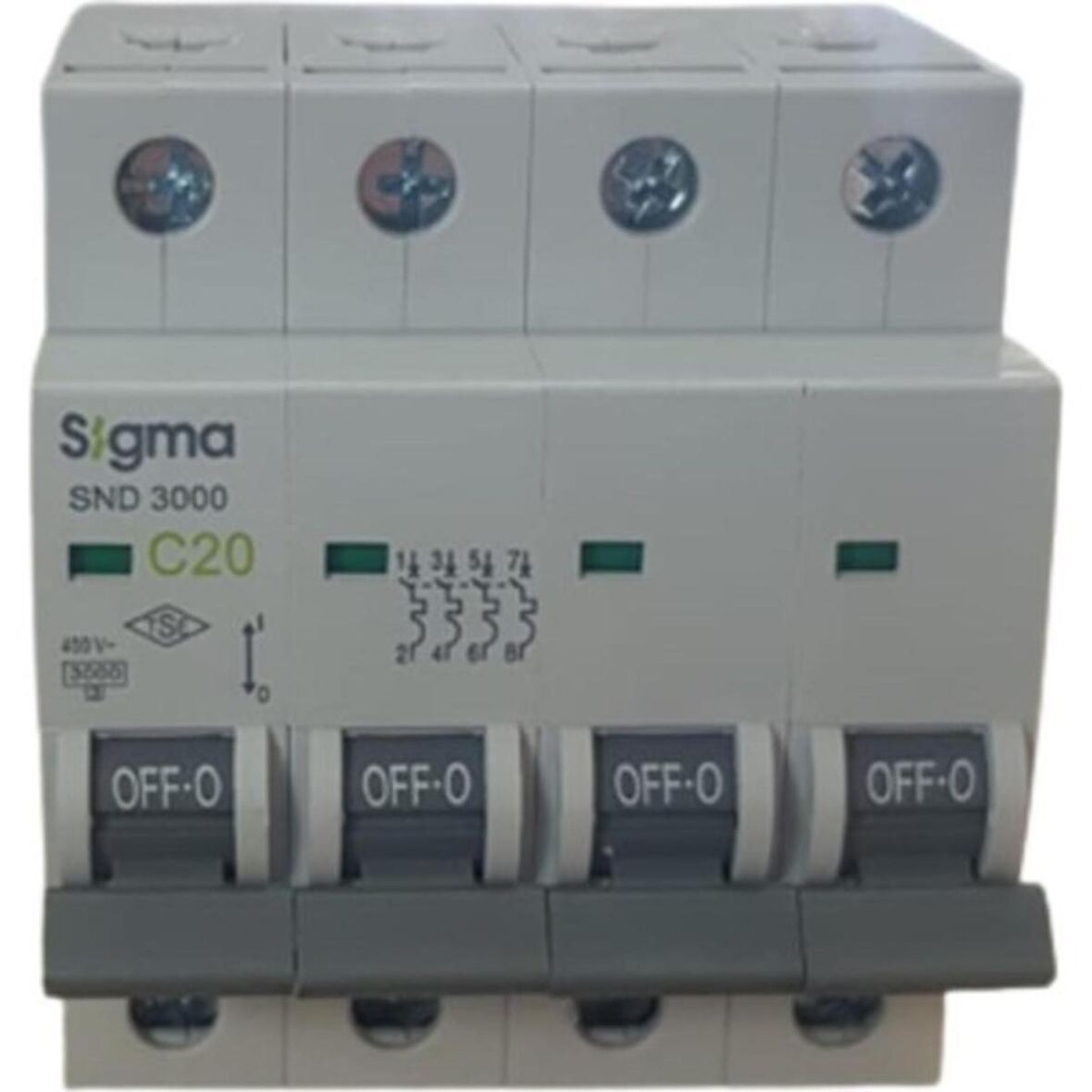 4X20A C/3KA W OTOMATİK SİGORTA (3LÜ) SİGMA