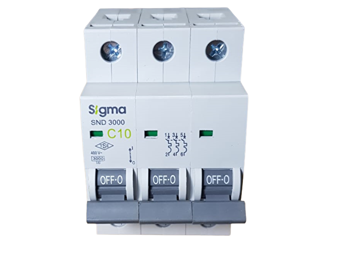 3X10A C/3KA W OTOMATİK SİGORTA SİGMA