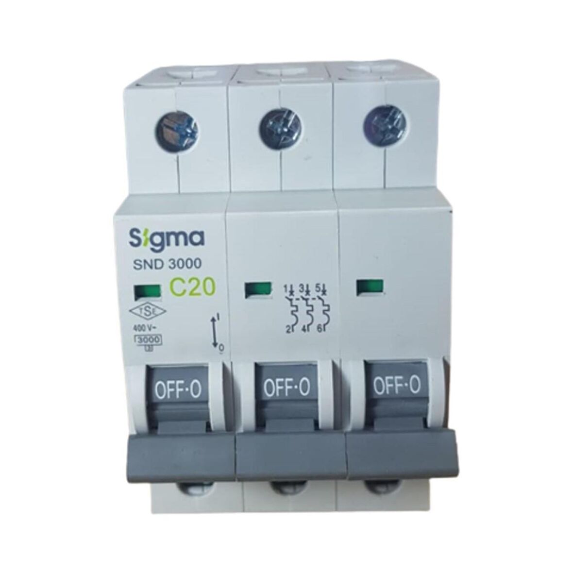 3X20A C/3KA W OTOMATİK SİGORTA (4LÜ) SİGMA