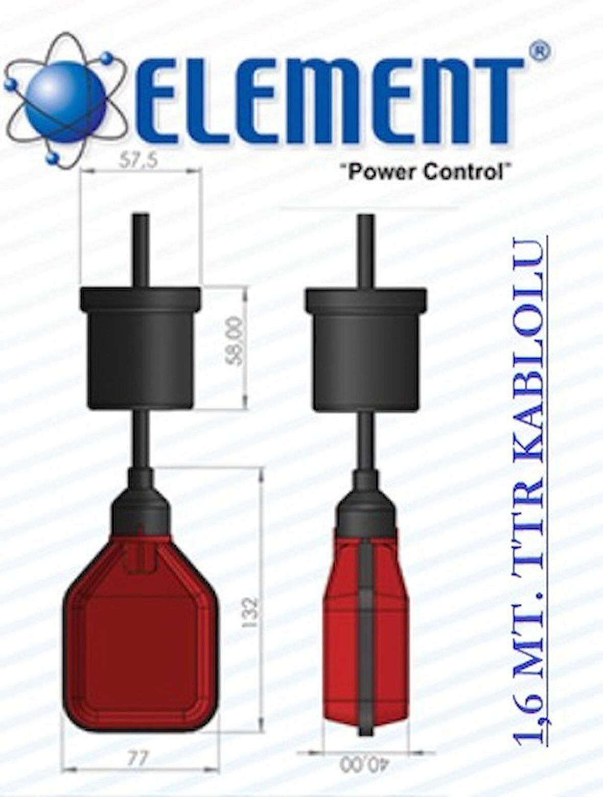 SSŞ 1,6MT SU SEVİYE ŞALTERİ (2ADET) ELEMENT