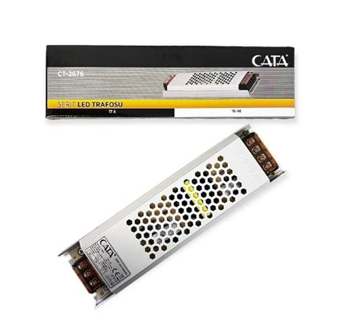 CT-2676 17A SÜPER SLİM LED TRAFOSU (2ADET) CATA