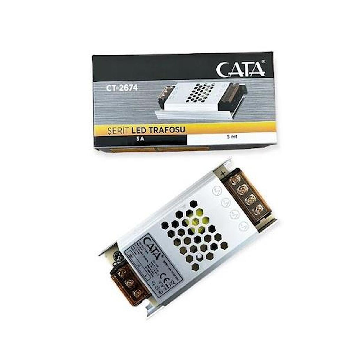 CT-2674 5A SÜPER SLİM LED TRAFOSU (2ADET) CATA