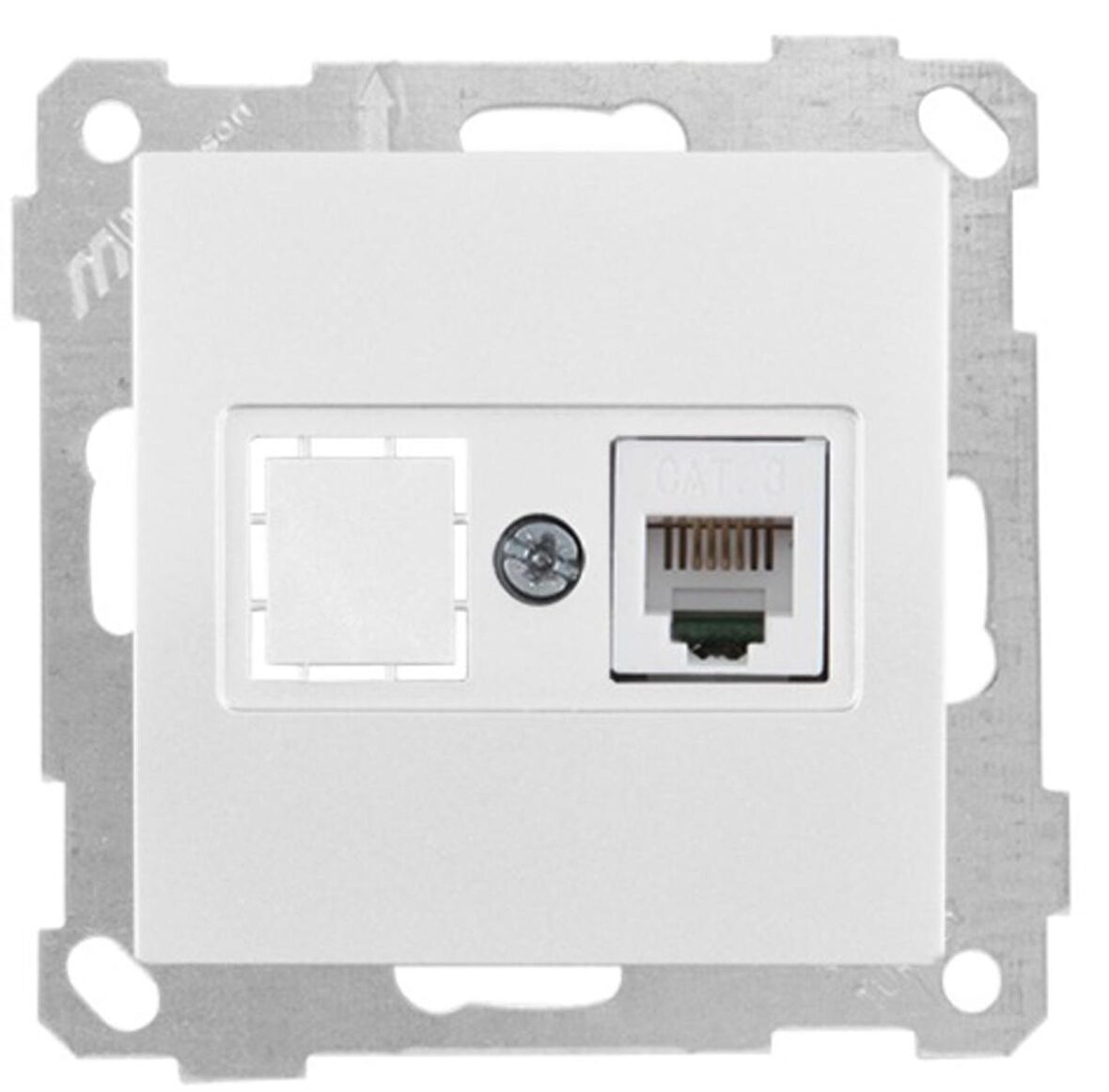 CANDELA BEYAZ MEK+TUŞ 1RJ12 TELEFON PRİZİ MUTLUSAN