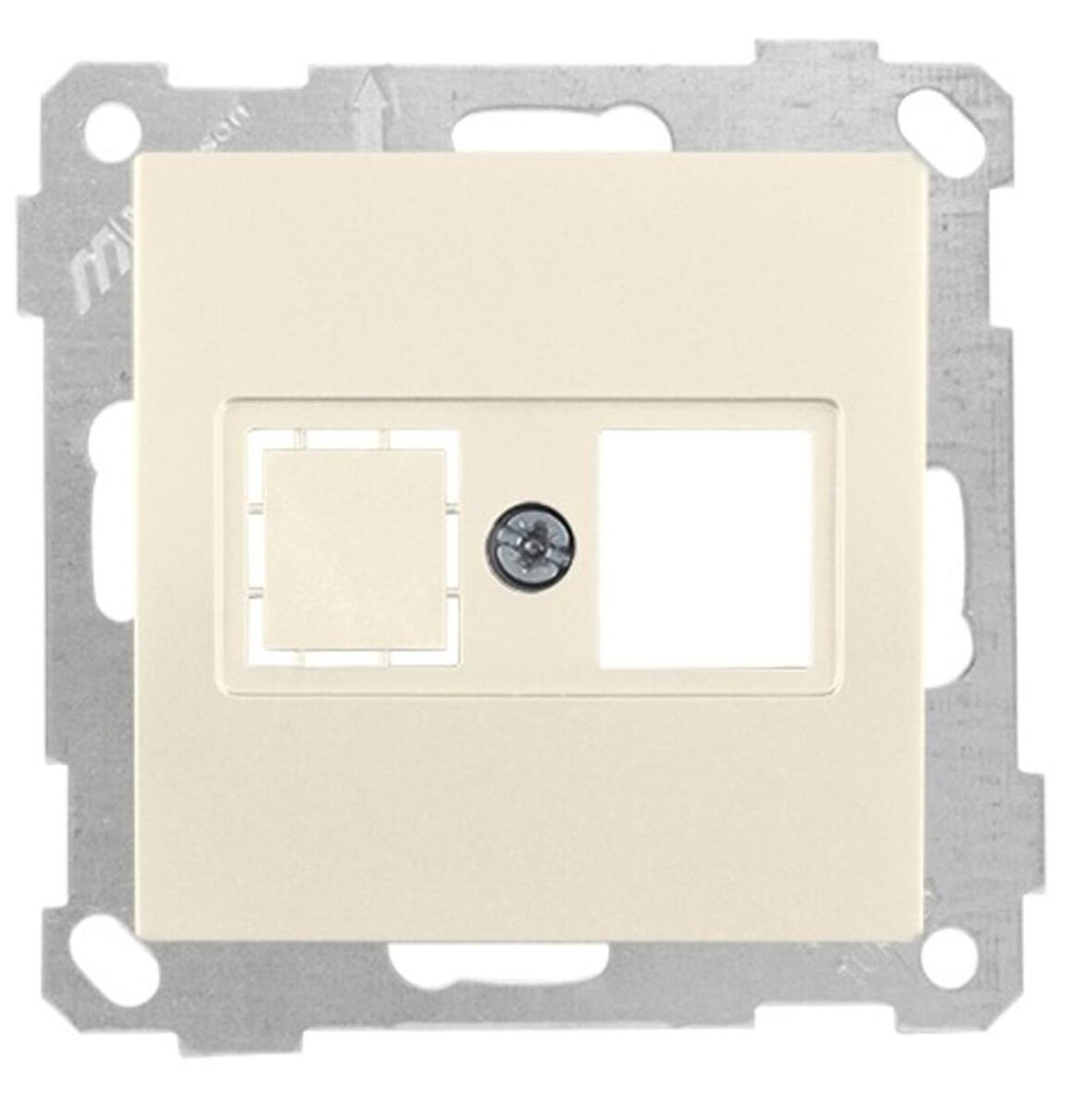 CANDELA KREM MEK+TUŞ 1RJ45 (KON.SÜZ)DATA PRİZİ MUTLUSAN