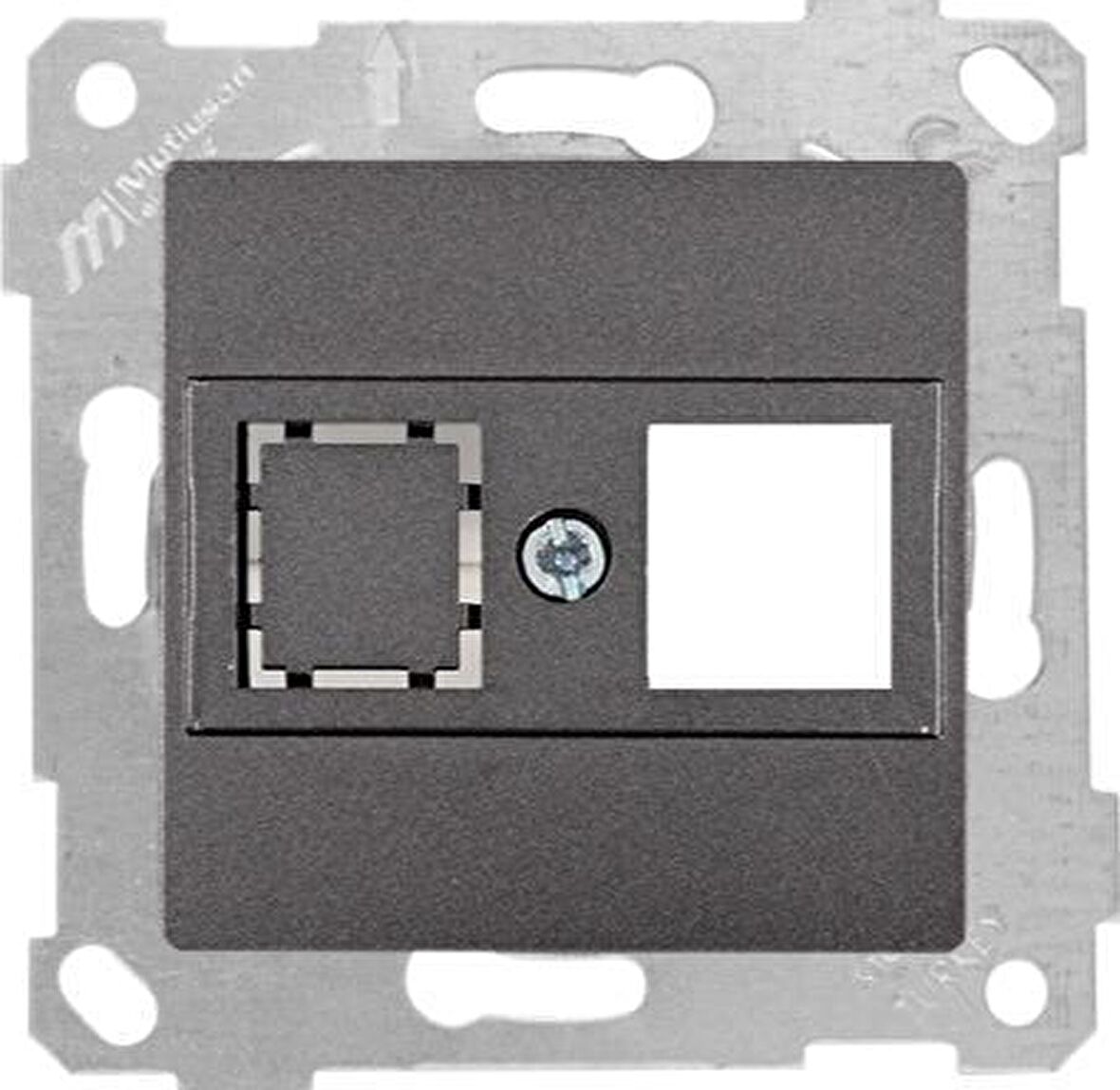 RİTA FÜME MEK+TUŞ 1RJ45 (KON.SÜZ)DATA PRİZİ MUTLUSAN