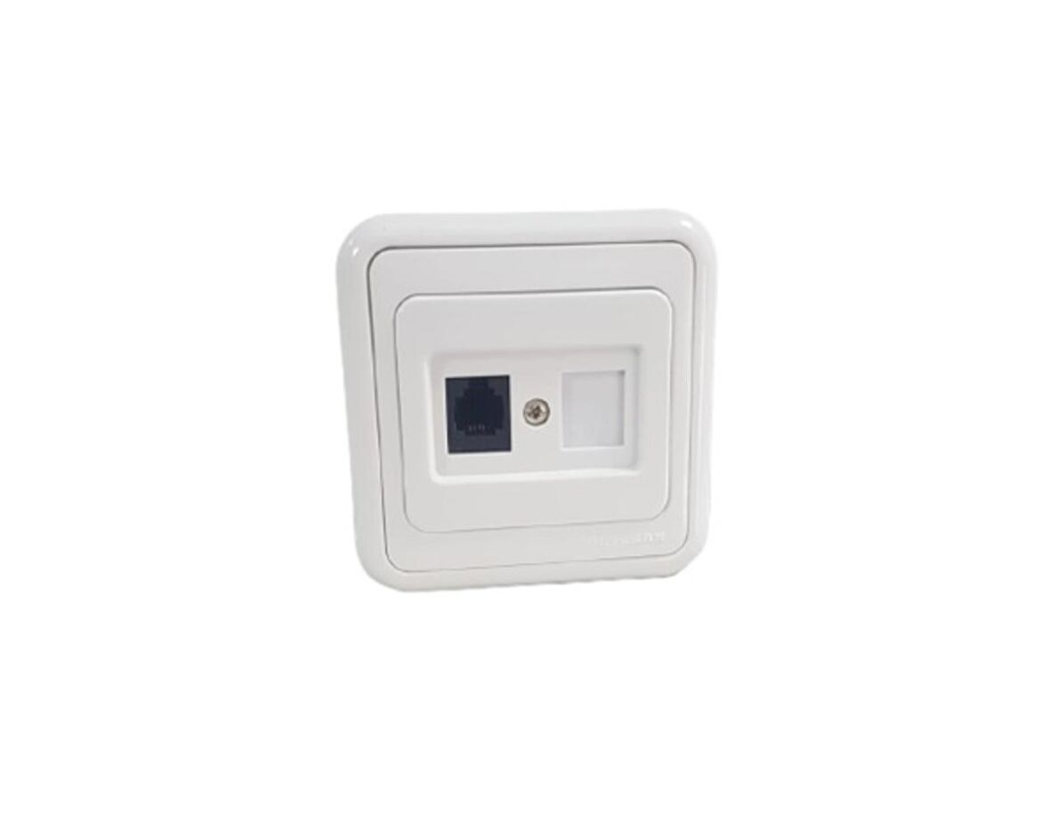 KÖŞK 1XRJ11 TELEFON PRİZ BEYAZ (6ADET) METESAN