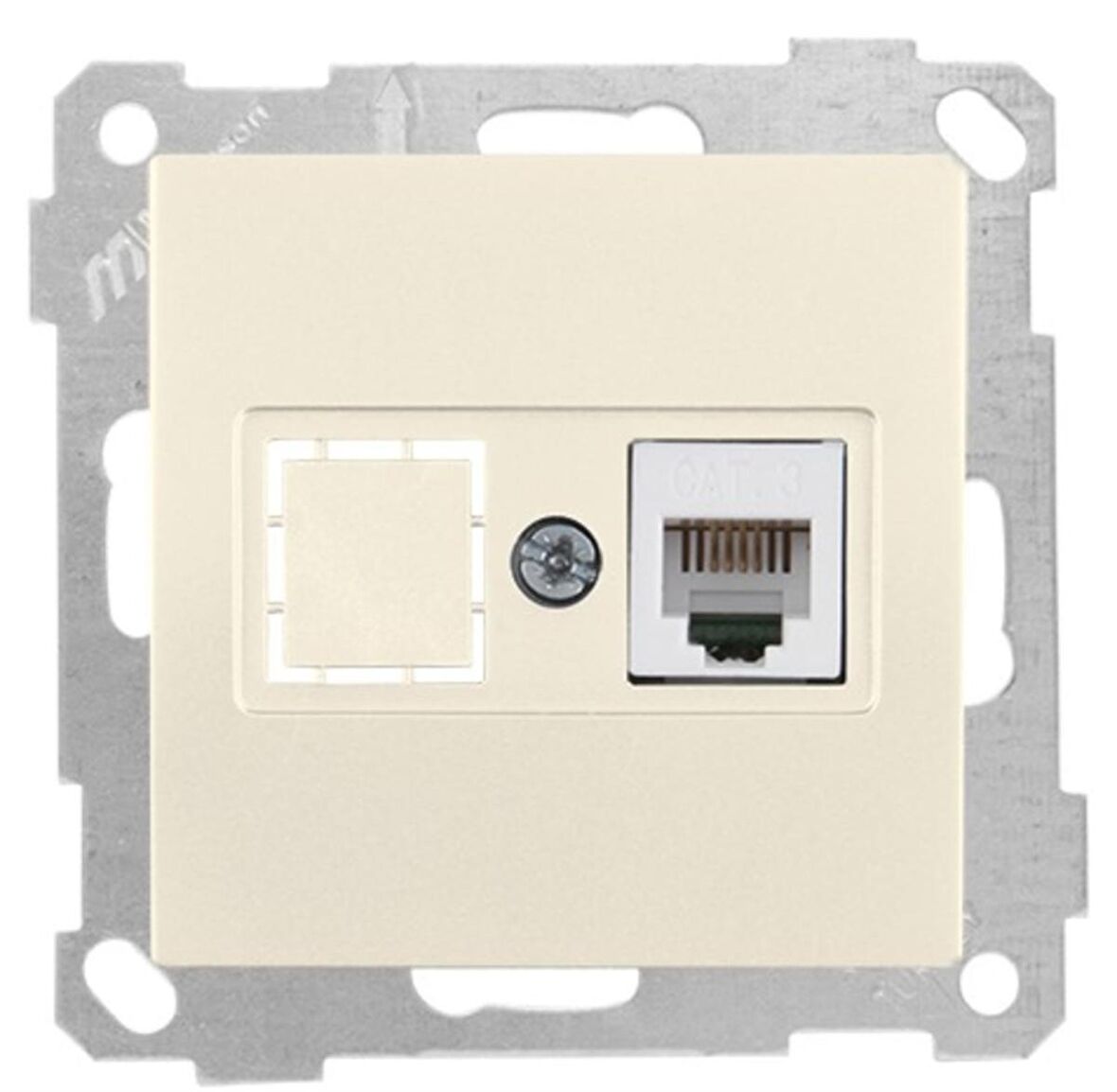 CANDELA KREM MEK+TUŞ 1RJ12 TELEFON PRİZİ (6ADET) MUTLUSAN