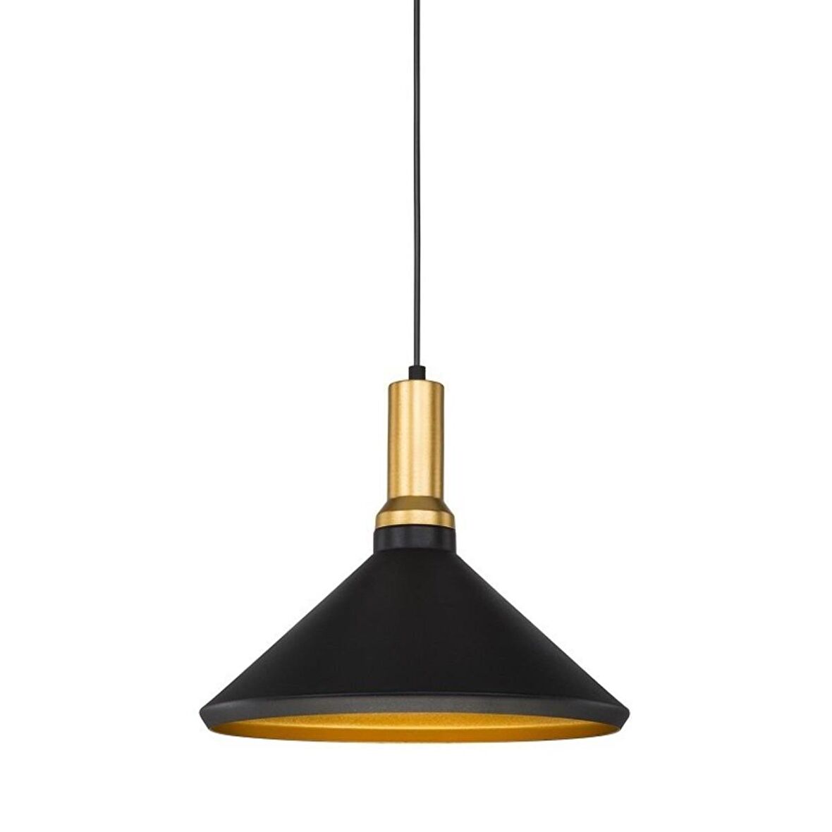 CT-8201 DEKORATİF SARKIT ARMATÜR (SİYAH+GOLD DUY AMPULSUZ) CATA
