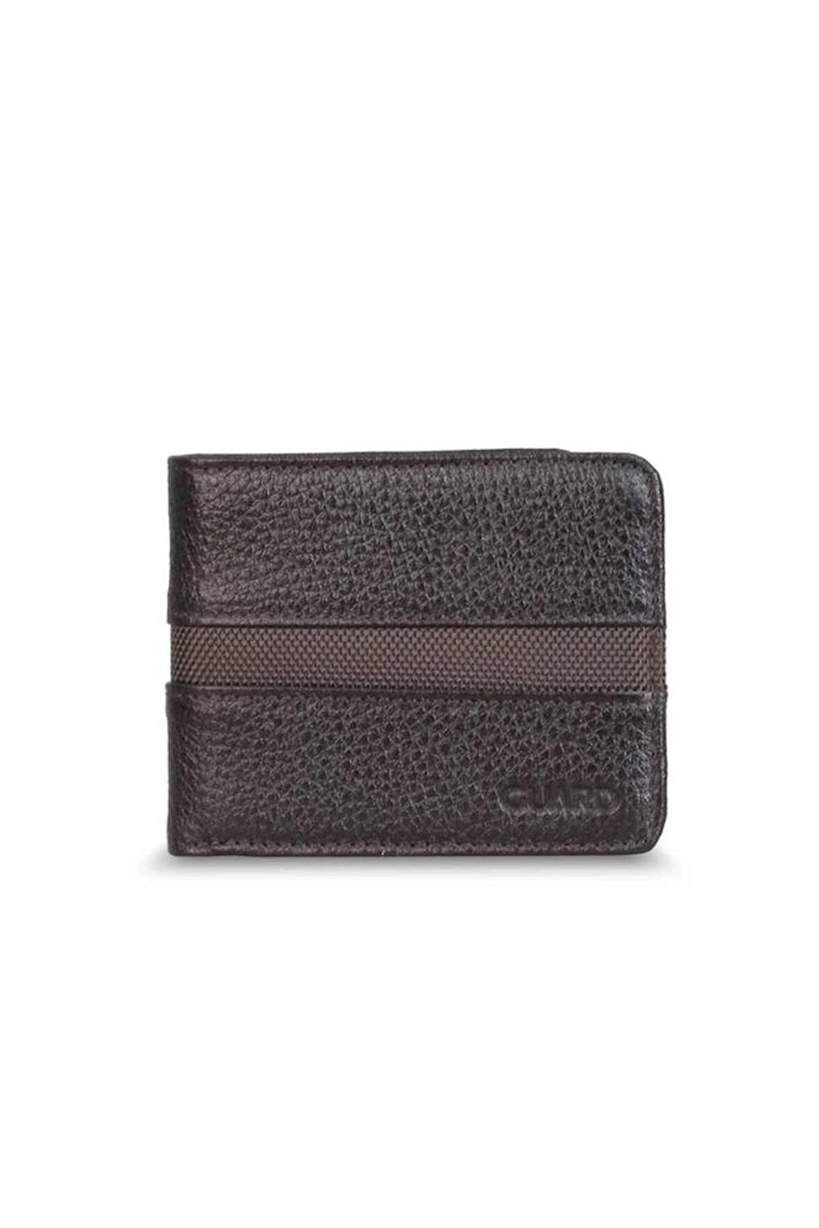 Guard Kahverengi Spor Şeritli Deri Erkek Cüzdanı - GRD2403XW22527