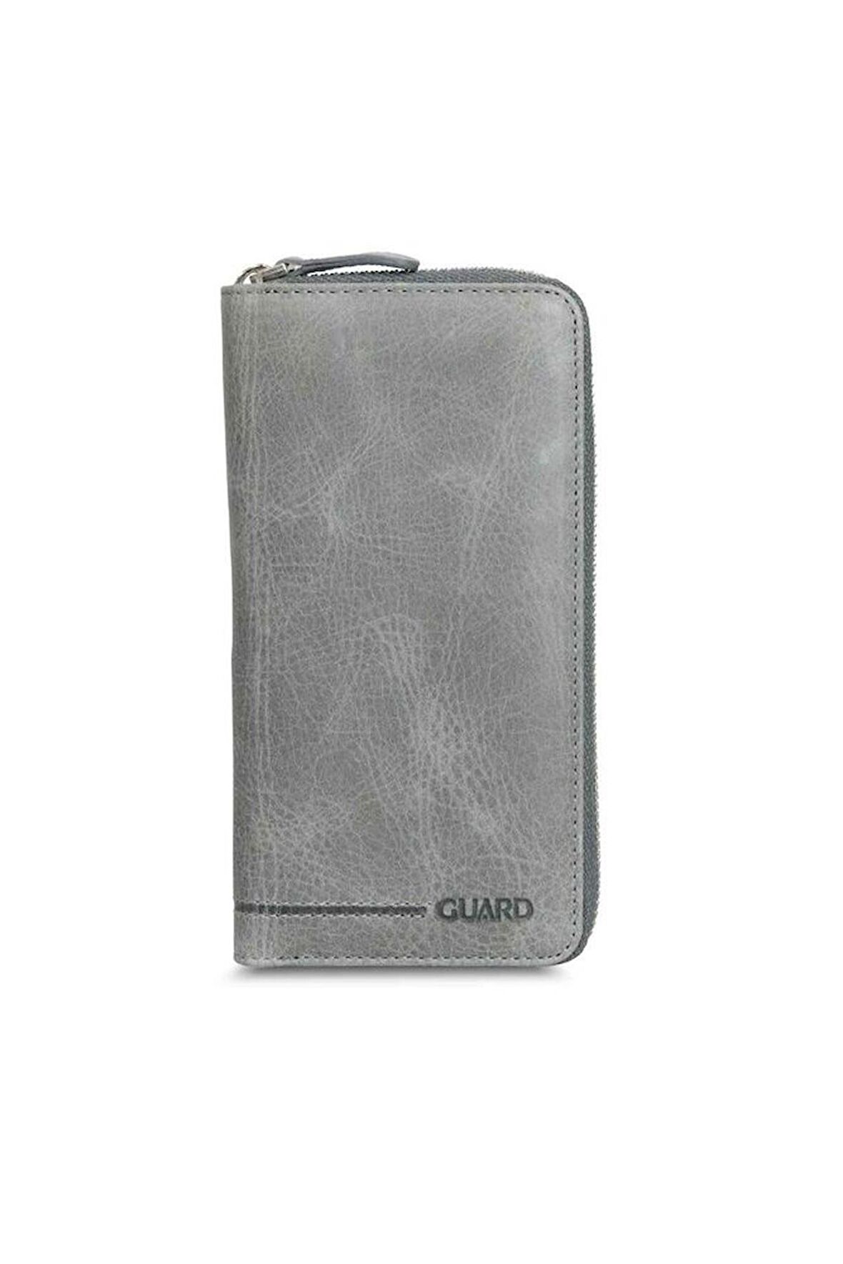 Guard Antik Gri Fermuarlı Portföy Cüzdan - GRD2403XW22190