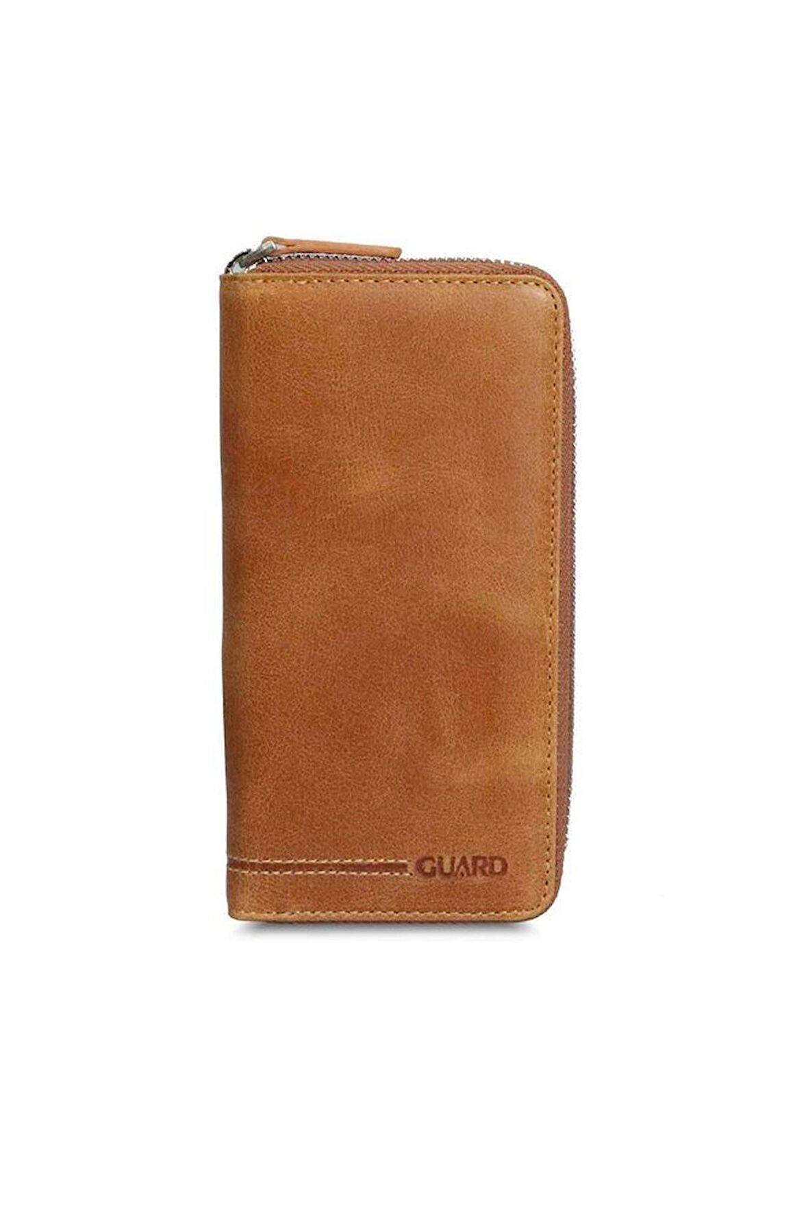Guard Antik Sarı Fermuarlı Portföy Cüzdan - GRD2403XW22192