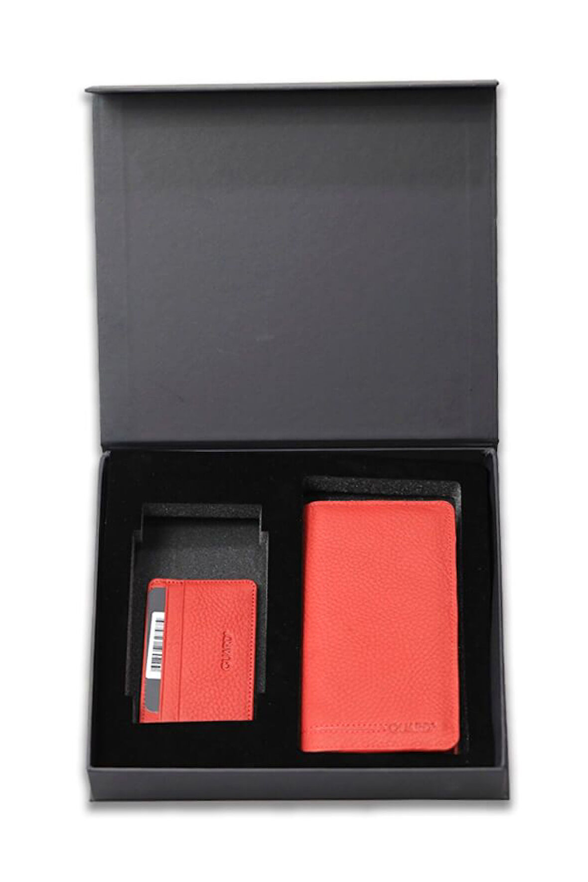 Guard Hediyelik Kırmızı Portföy Cüzdan ve Kartlık Takım Set  -  GRD250207WT1296