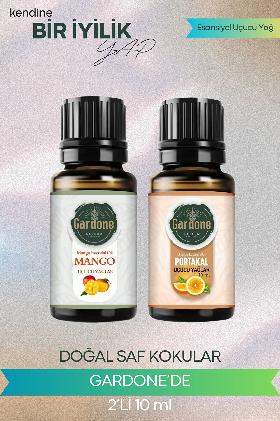 Mango + Portakal (Oda Kokusu Aroma Terapi Buhurdanlık/Difüzör Yağı) Set 2 Adet x 10 ml