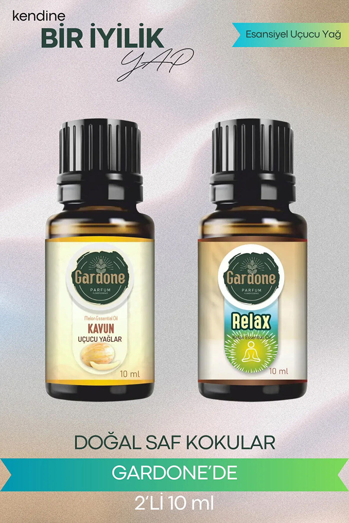 Relax + Kavun (Oda Kokusu Aroma Terapi Buhurdanlık/Difüzör Yağı) Set 2 Adet x 10 ml