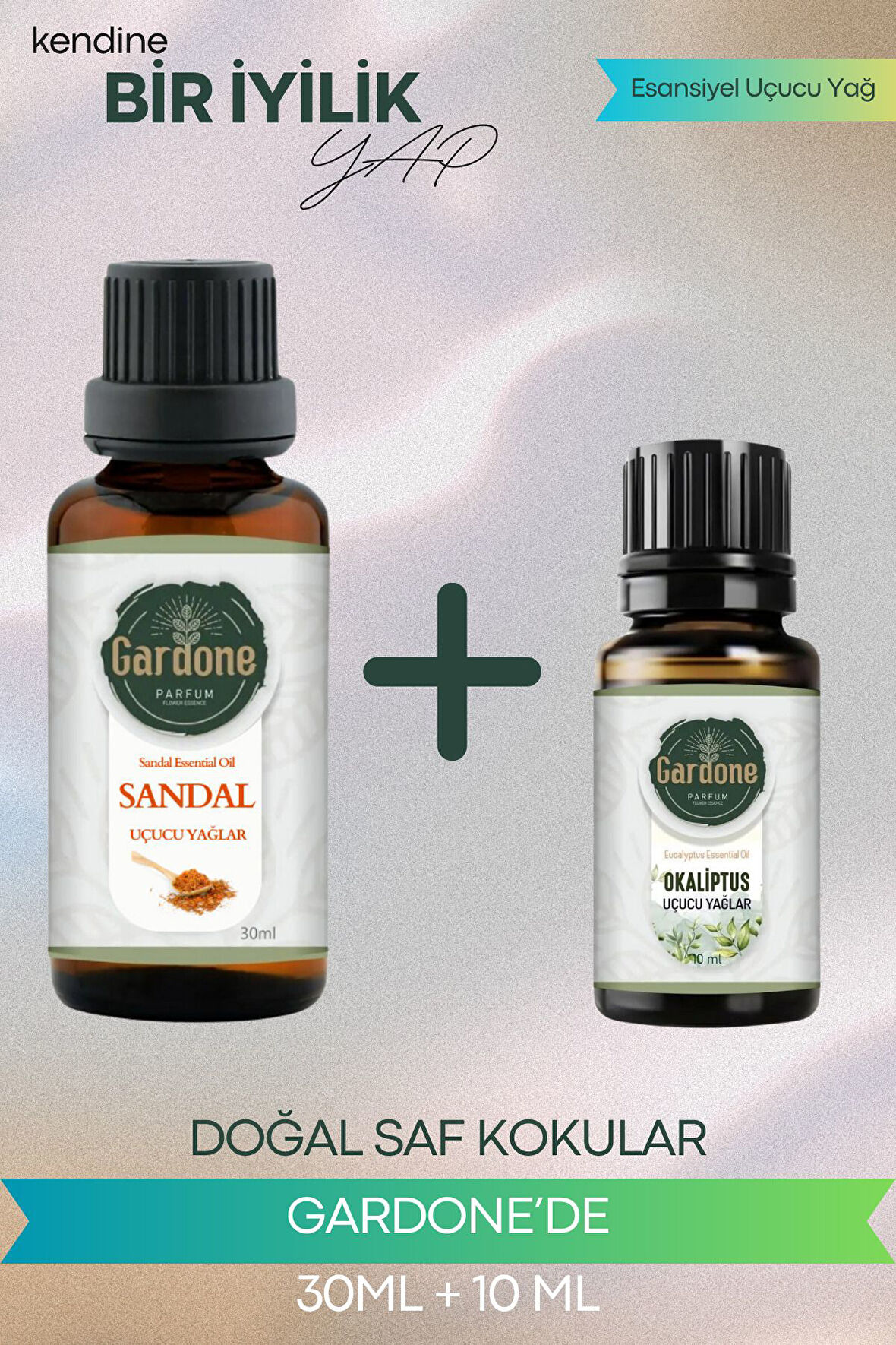 Sandal 30 ml + Okaliptus 10 ml (Oda Kokusu Aroma Terapi Buhurdanlık/Difüzör Yağı) Set 2 Adet
