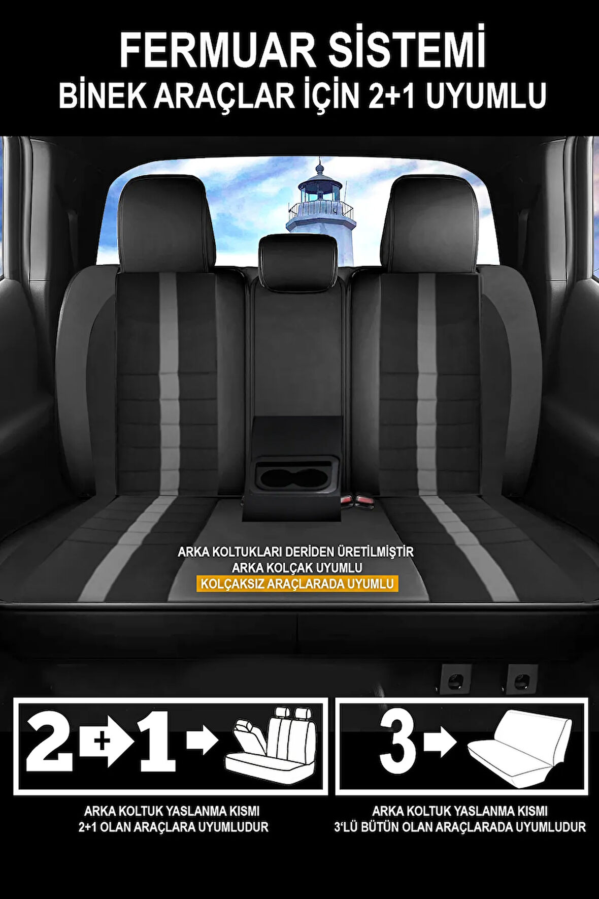 Volvo 960  Uyumlu 5 KOLTUK TAM SET SİNOP SERİSİ VELUR KUMAŞ OTO KOLTUK KILIFI KOKMA TERLETME YAPMAZ SİYAH