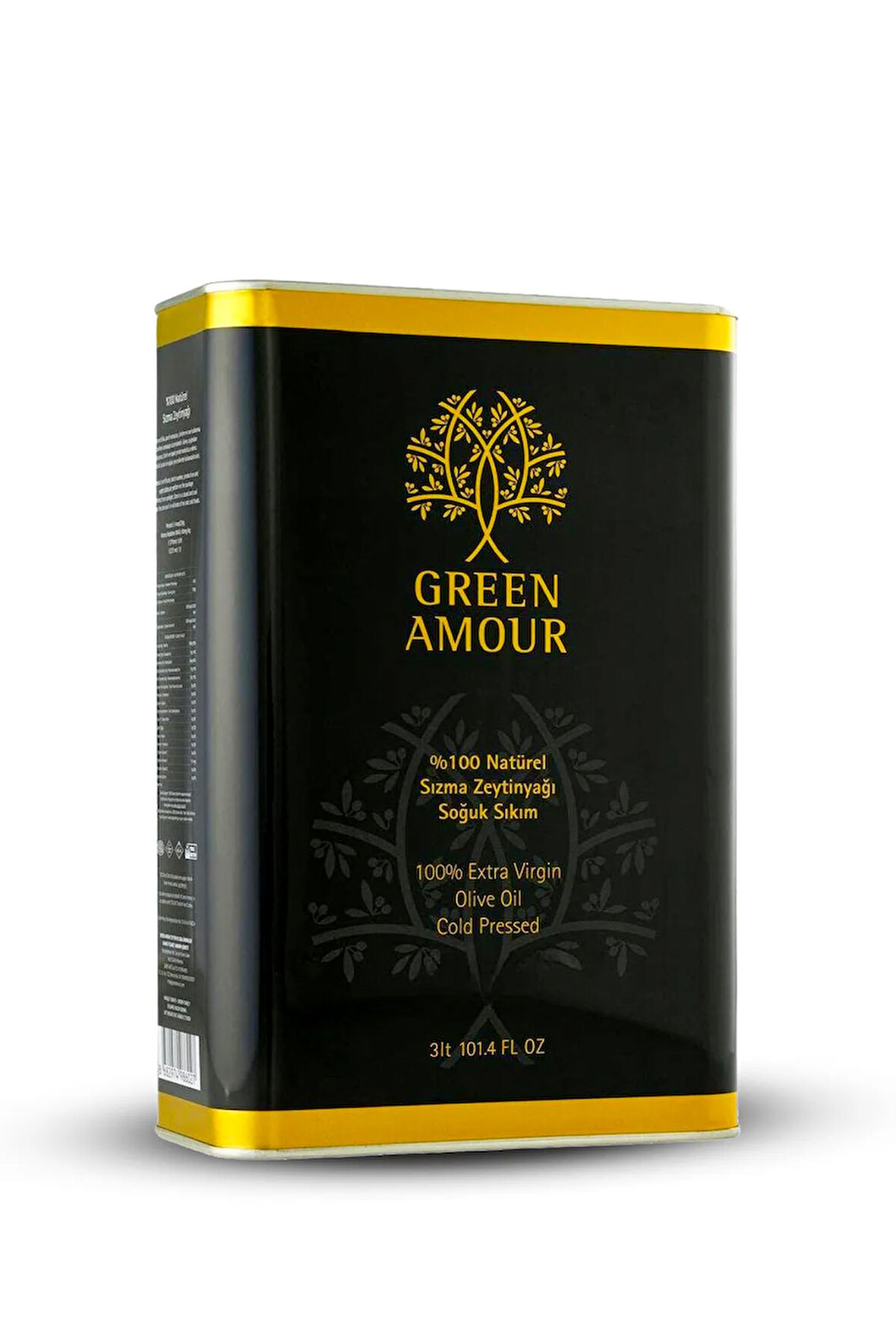 Green Amour Soğuk Sıkım, Ayvalık 0,2 Asit 3LT %100 Natürel Sızma Zeytinyağı