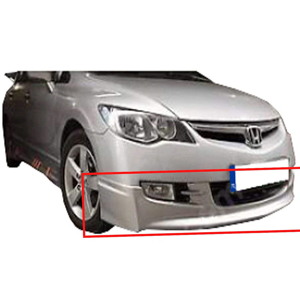 HONDA FD6 2007-2009 MAKYAJSIZ KASA ÖN TAMPON EKİ (( BOYASIZ ))