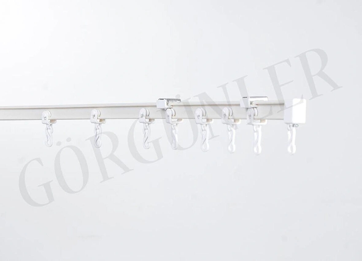 GÖRGÜNLER Esnek Oryantal Kıvrılıp Bükülen Perde Rayı Korniş 40 Metre 