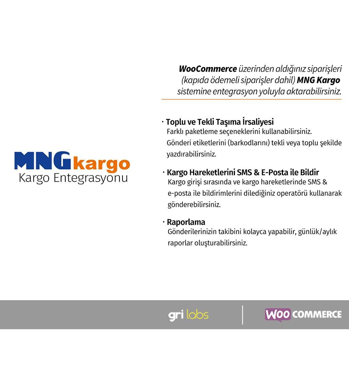 MNG Kargo WooCommerce Entegrasyon Eklentisi